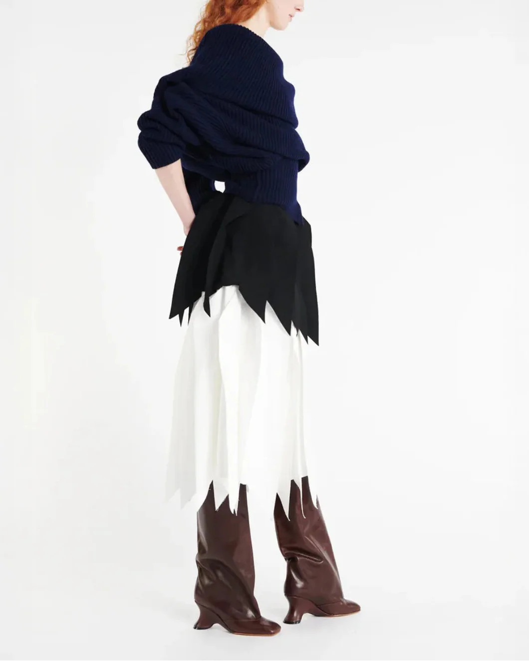 A-Line Skirt with Panel - Image 3