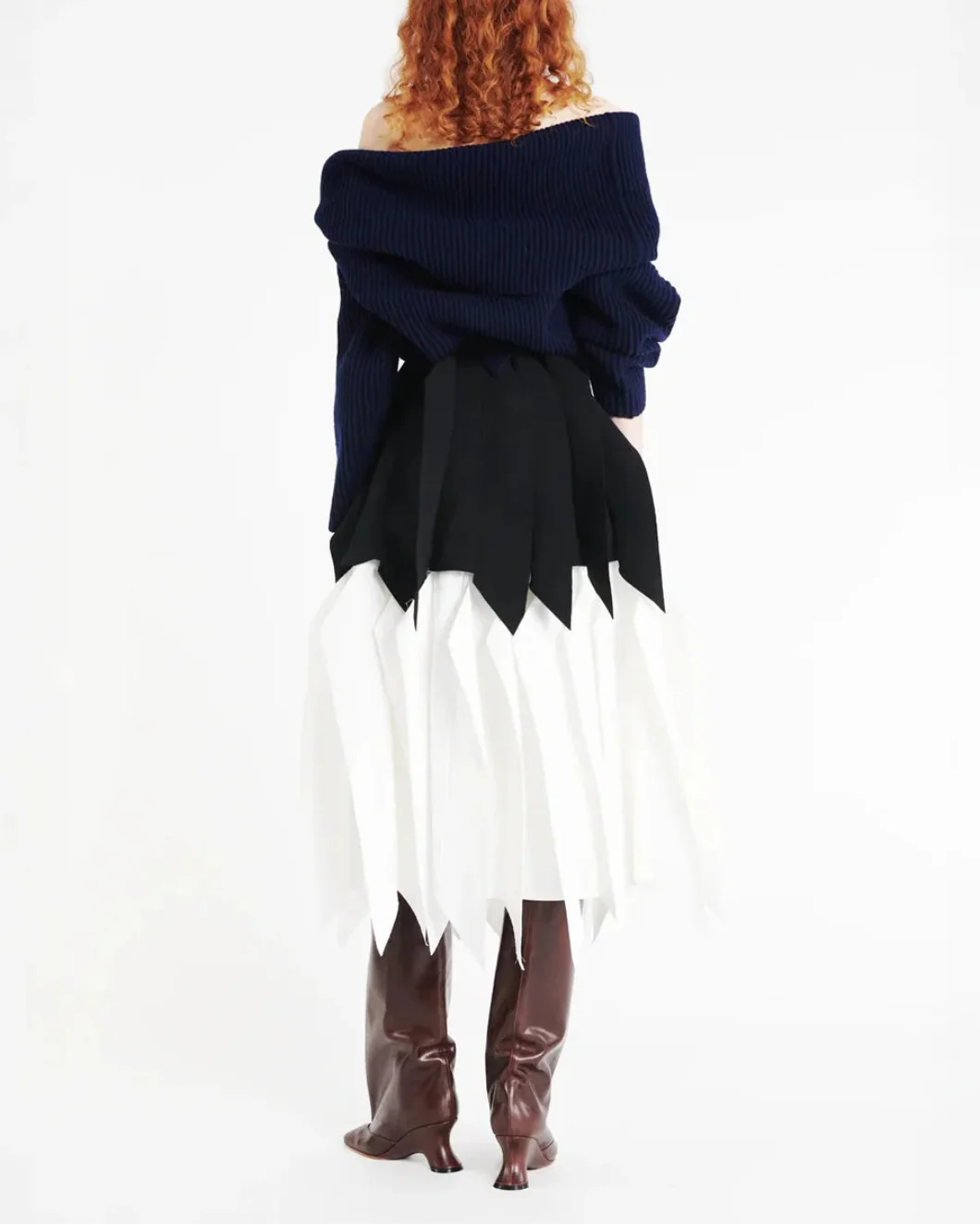 A-Line Skirt with Panel - Image 4