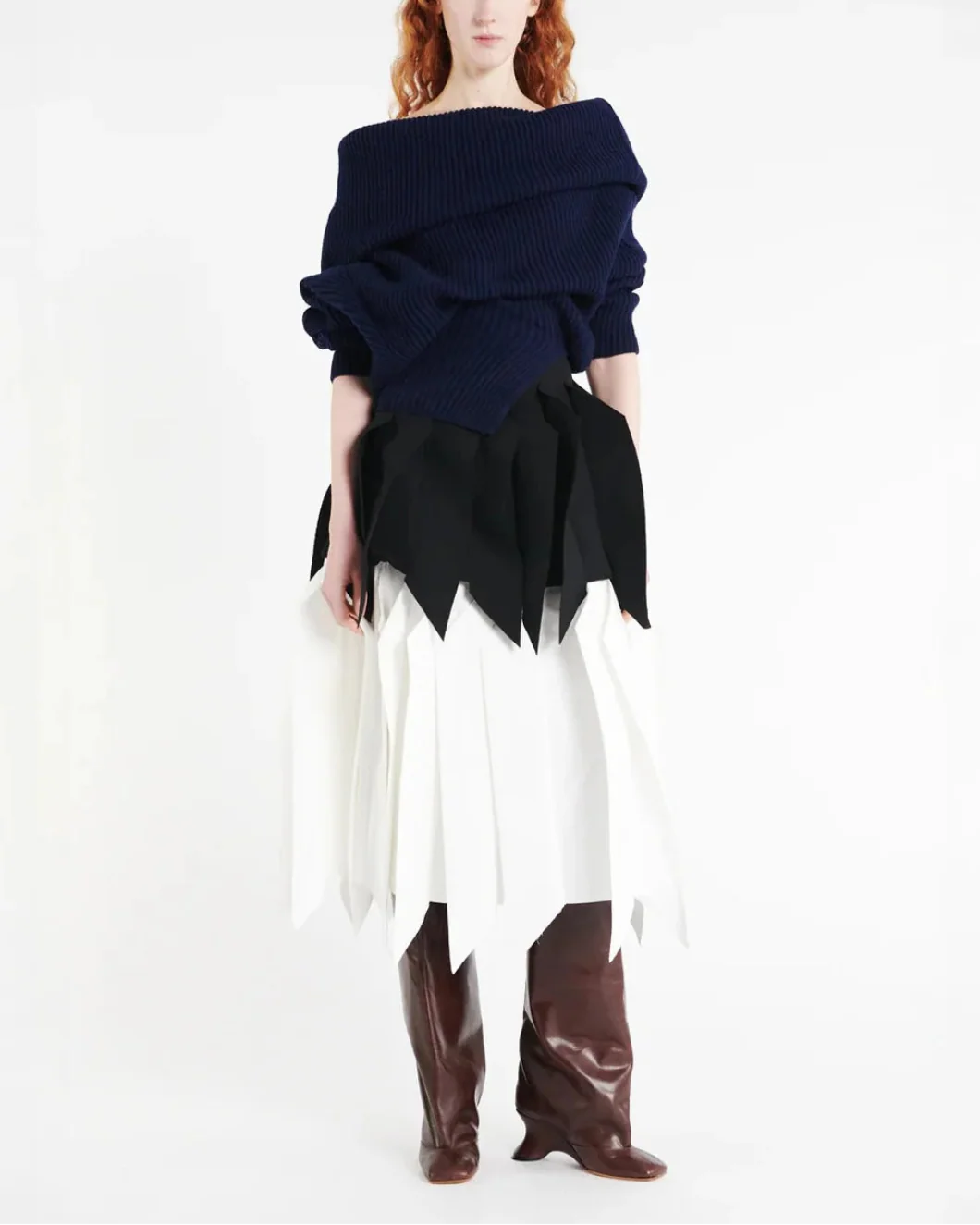 A-Line Skirt with Panel - Image 5