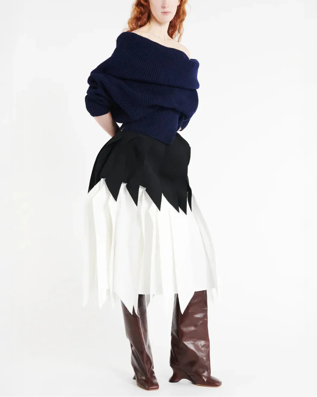 A-Line Skirt with Panel - Image 6