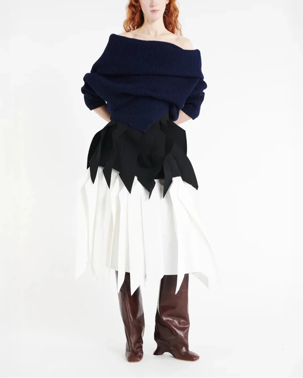 A-Line Skirt with Panel - Image 7