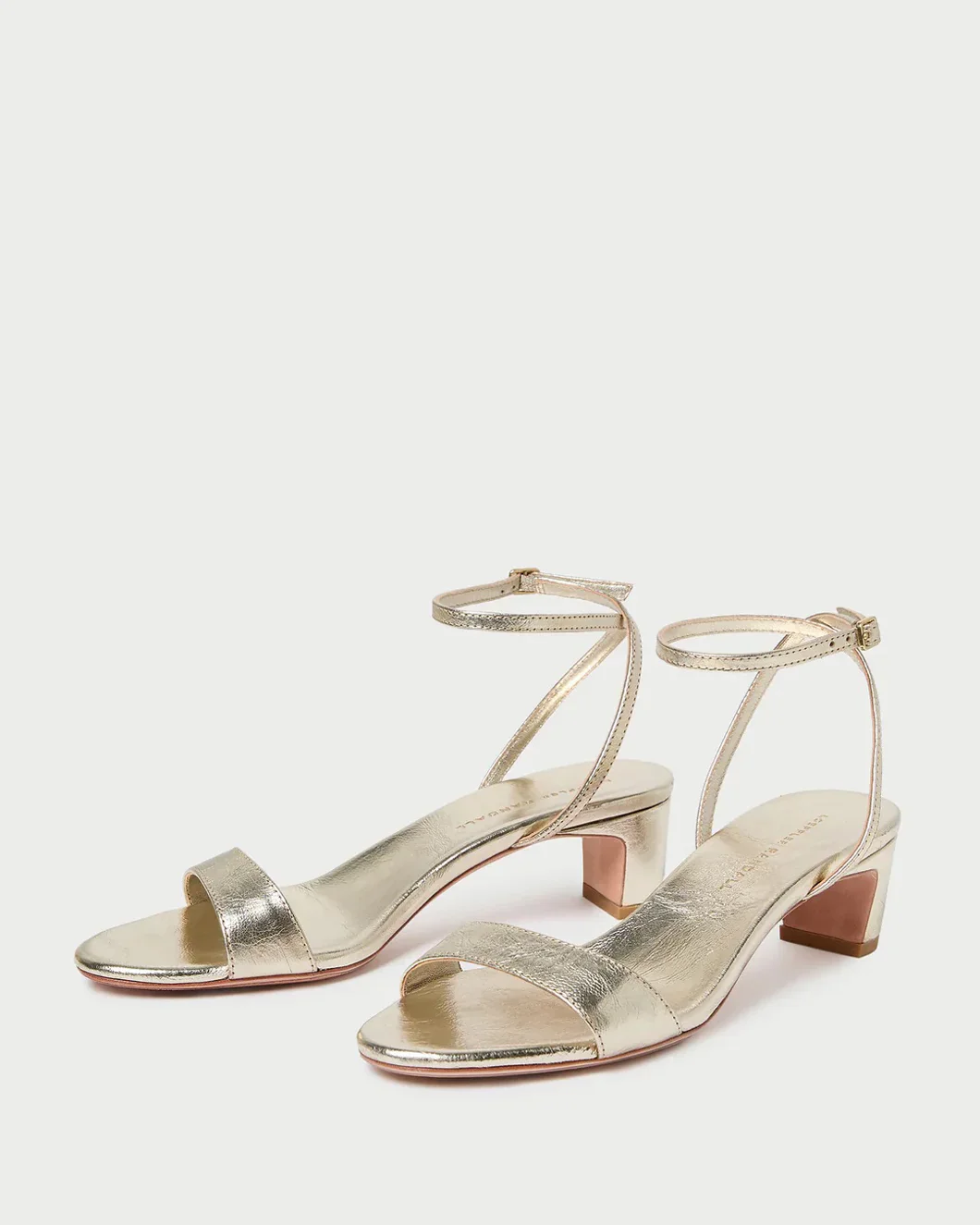 Alice Champagne Leather Sandal - Image 2