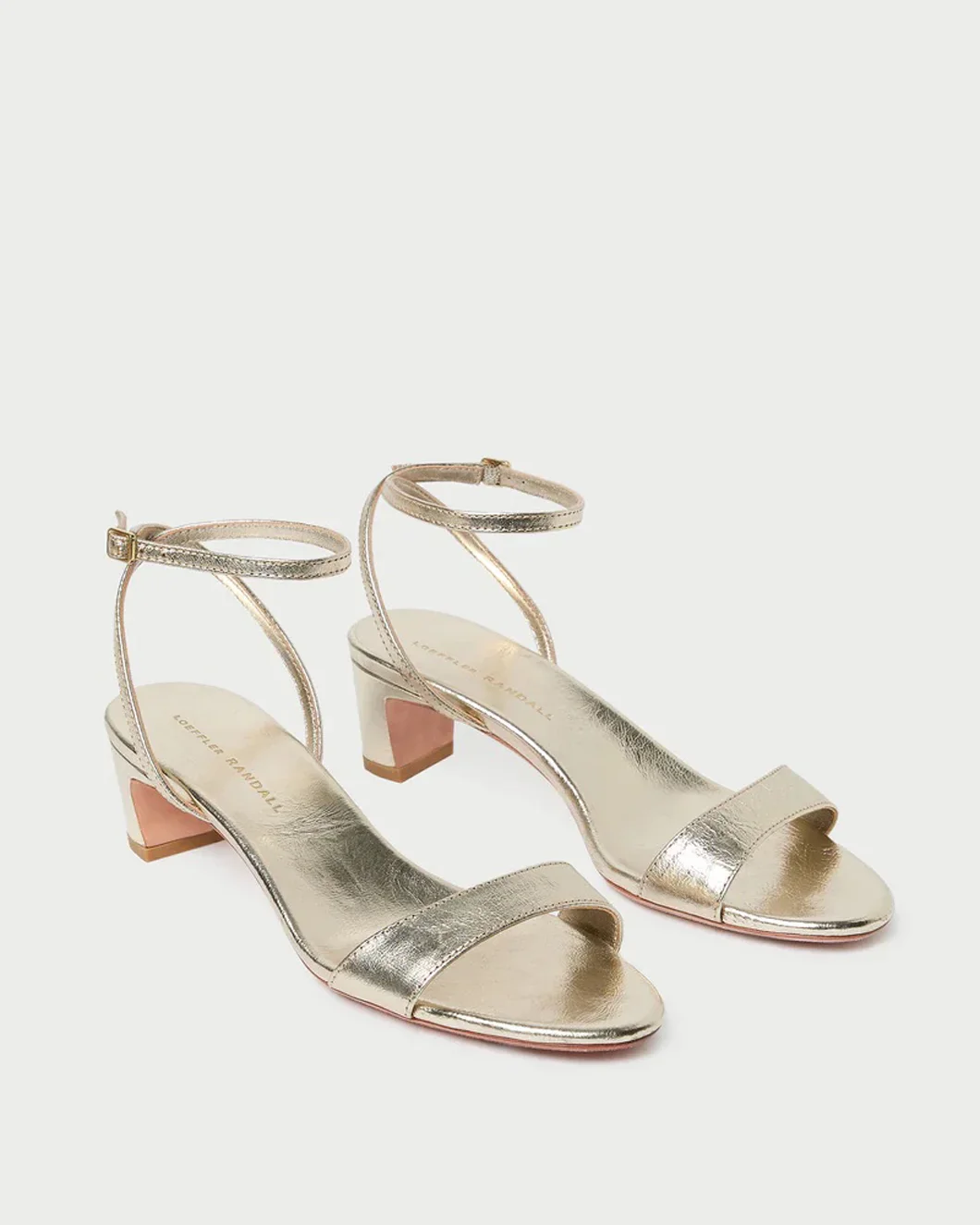 Alice Champagne Leather Sandal - Image 4