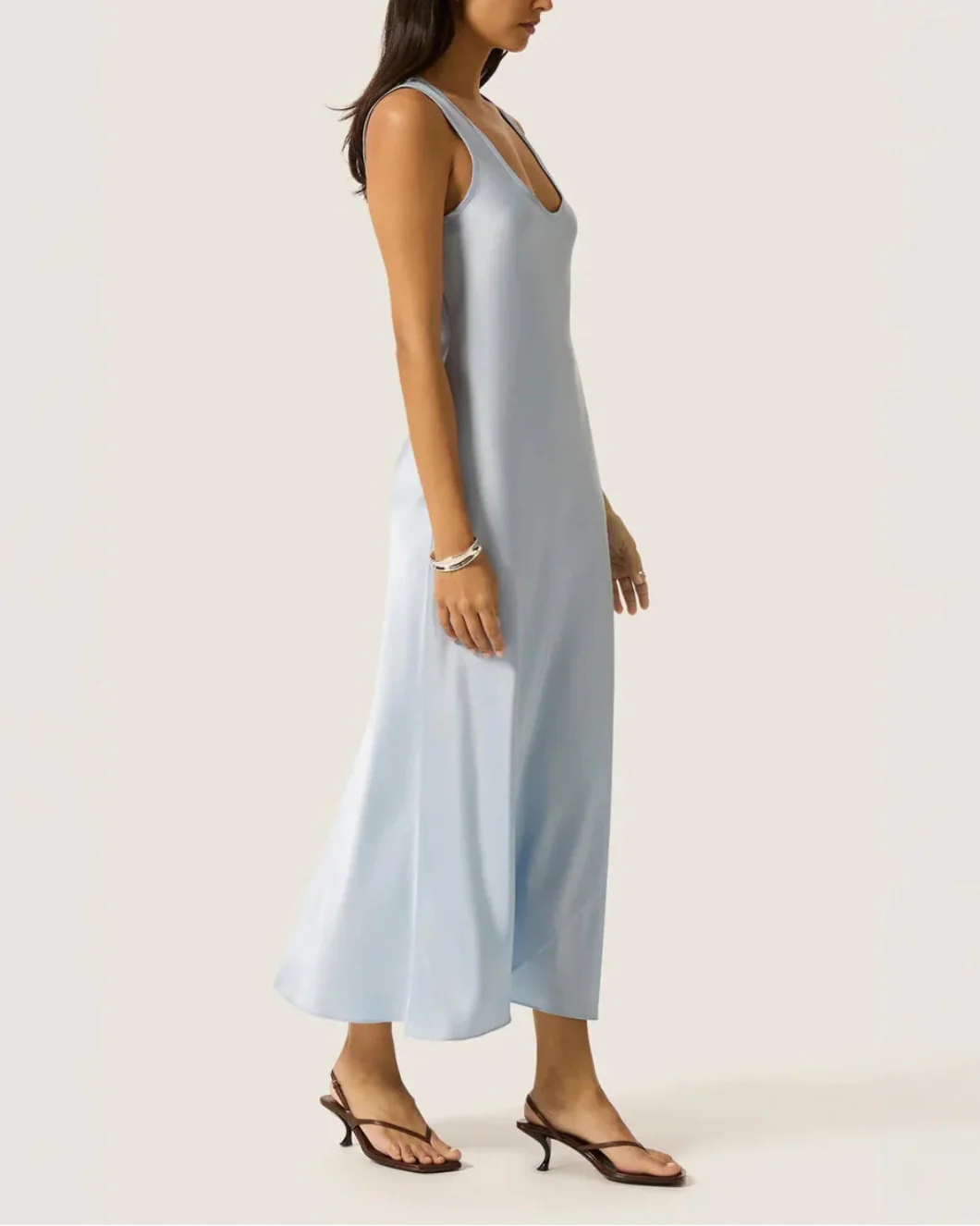 Tank Dress in Silk Charmeuse - Image 3