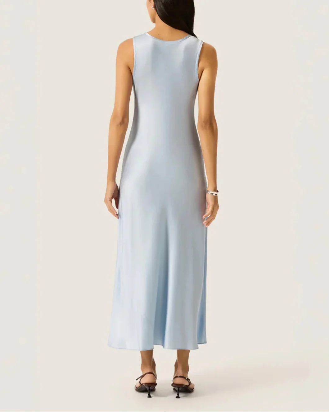 Tank Dress in Silk Charmeuse - Image 4
