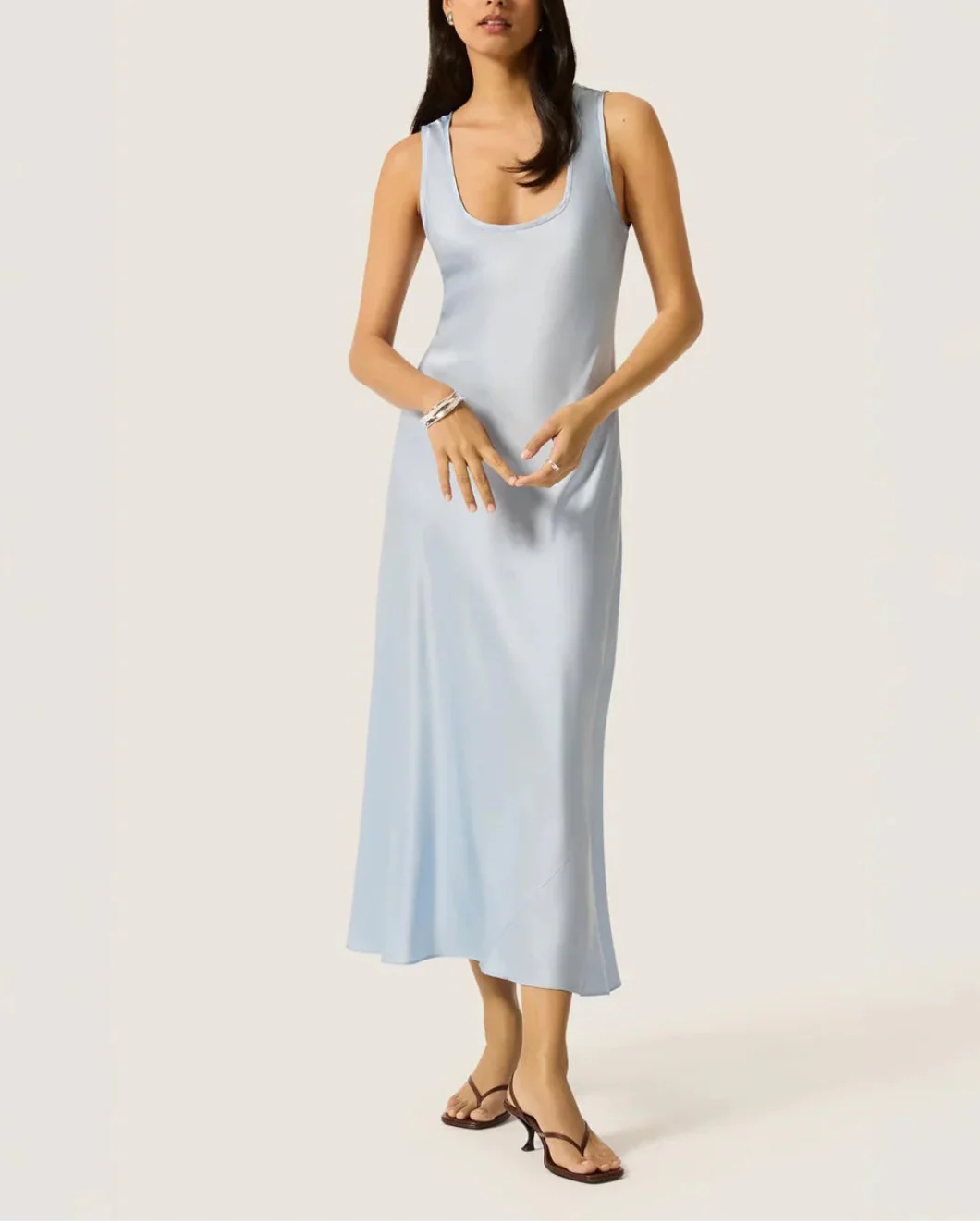 Tank Dress in Silk Charmeuse - Image 5
