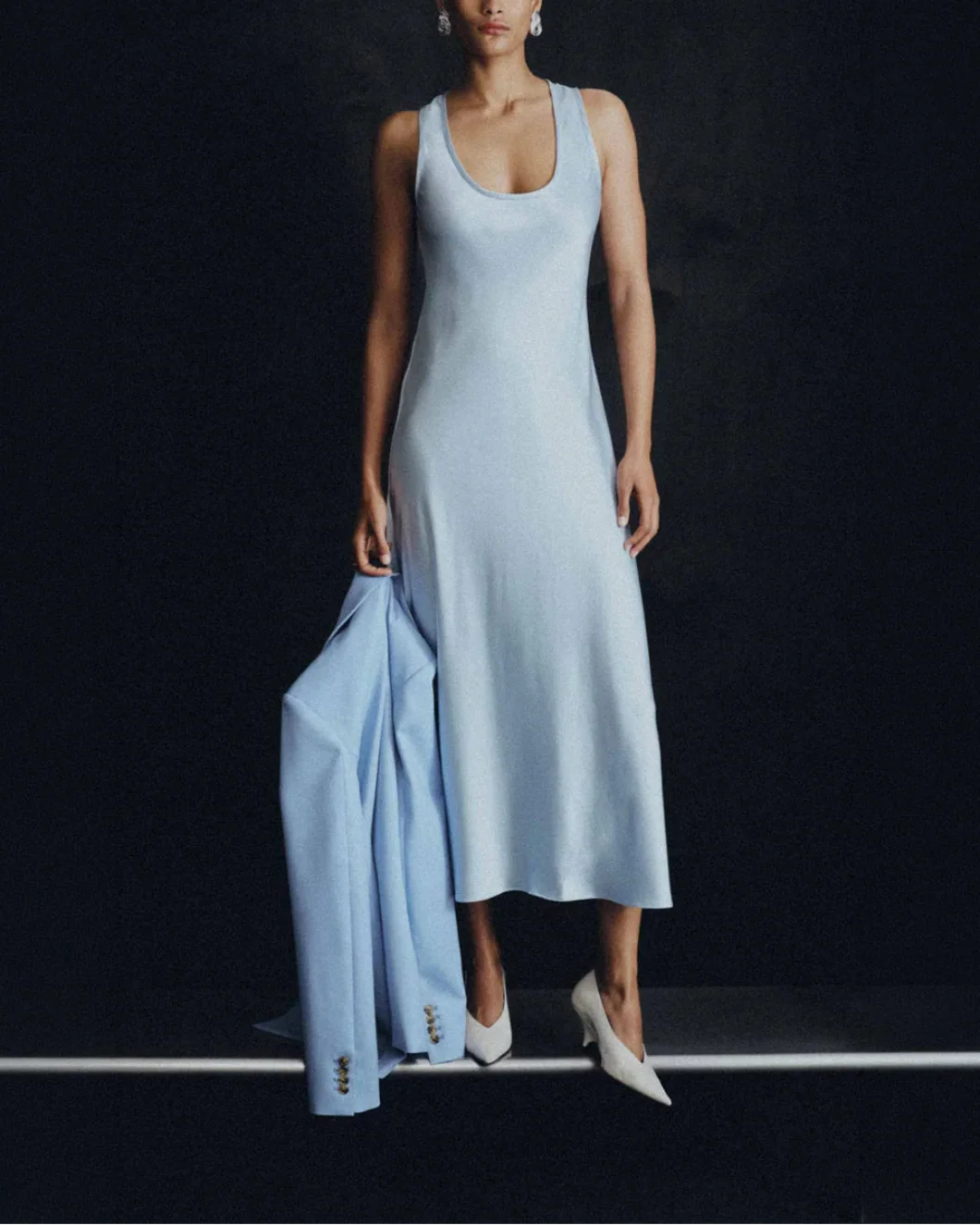 Tank Dress in Silk Charmeuse - Image 6