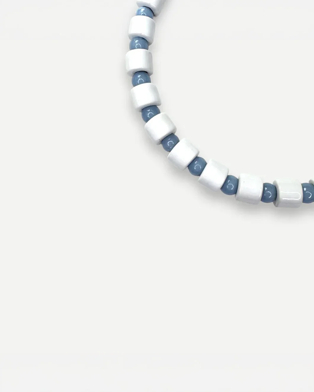 Blank & Blue Lace Agate Sundry Bead Two Necklace - Image 2