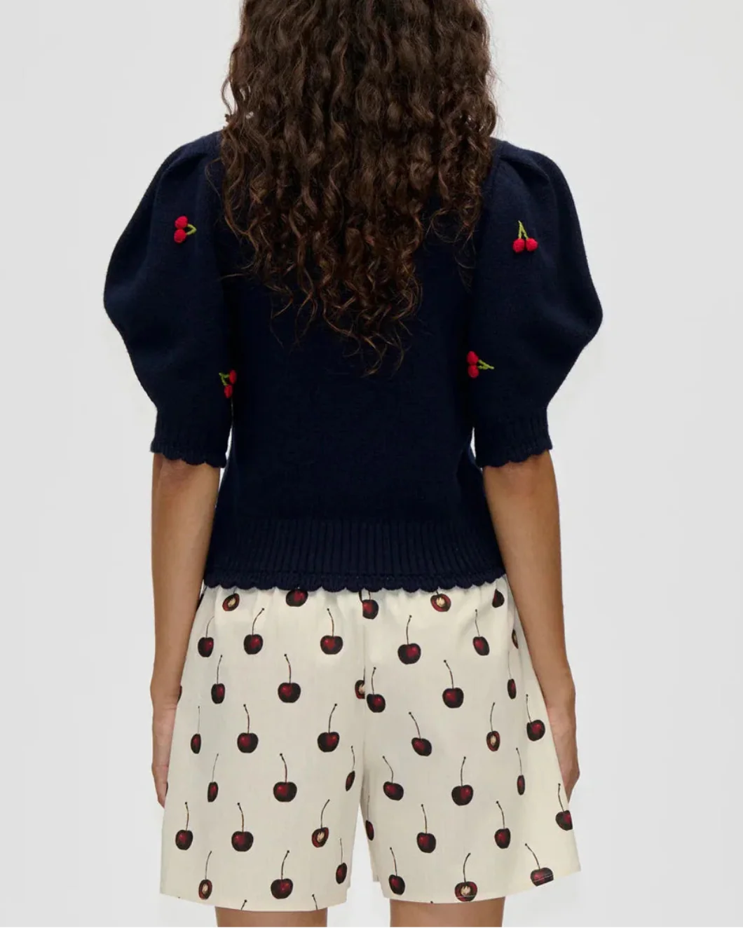 Bobble Knit Polo Cardigan - Image 3