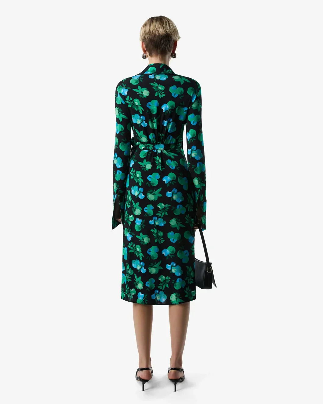 C-Logo Print Wrap Blouse Dress - Image 5