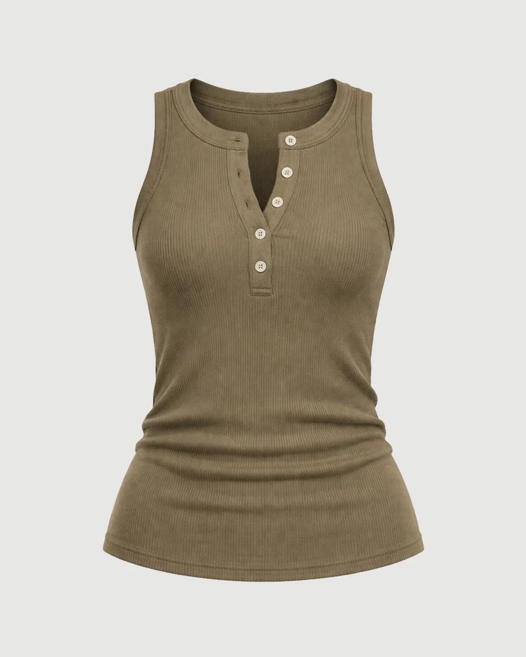 Caralyn Tank Dark Khaki