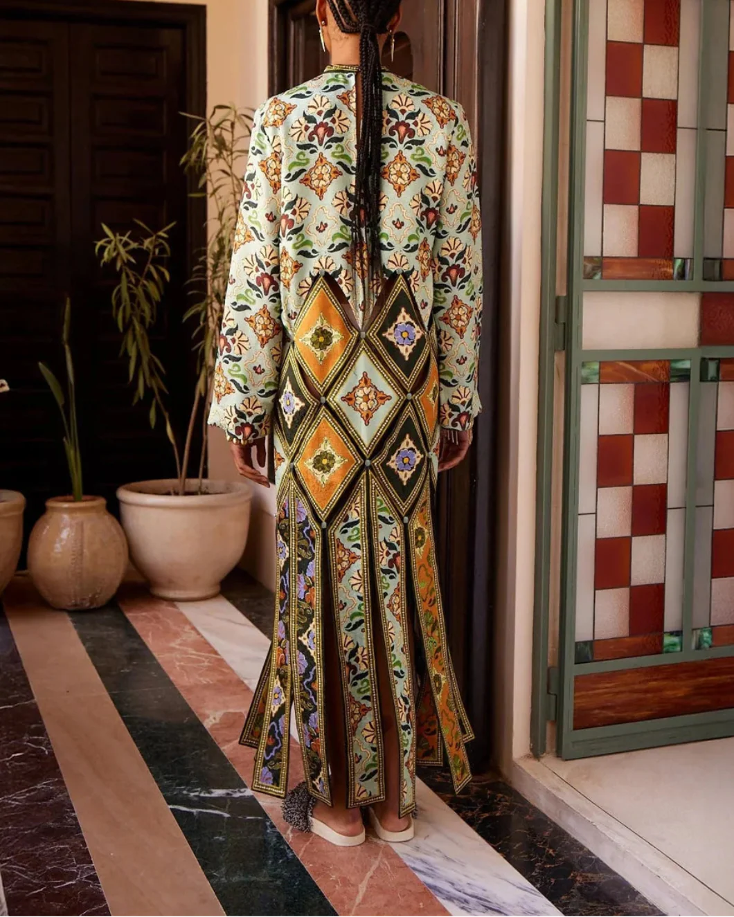 Cece Spliced Midi Dress - Image 4