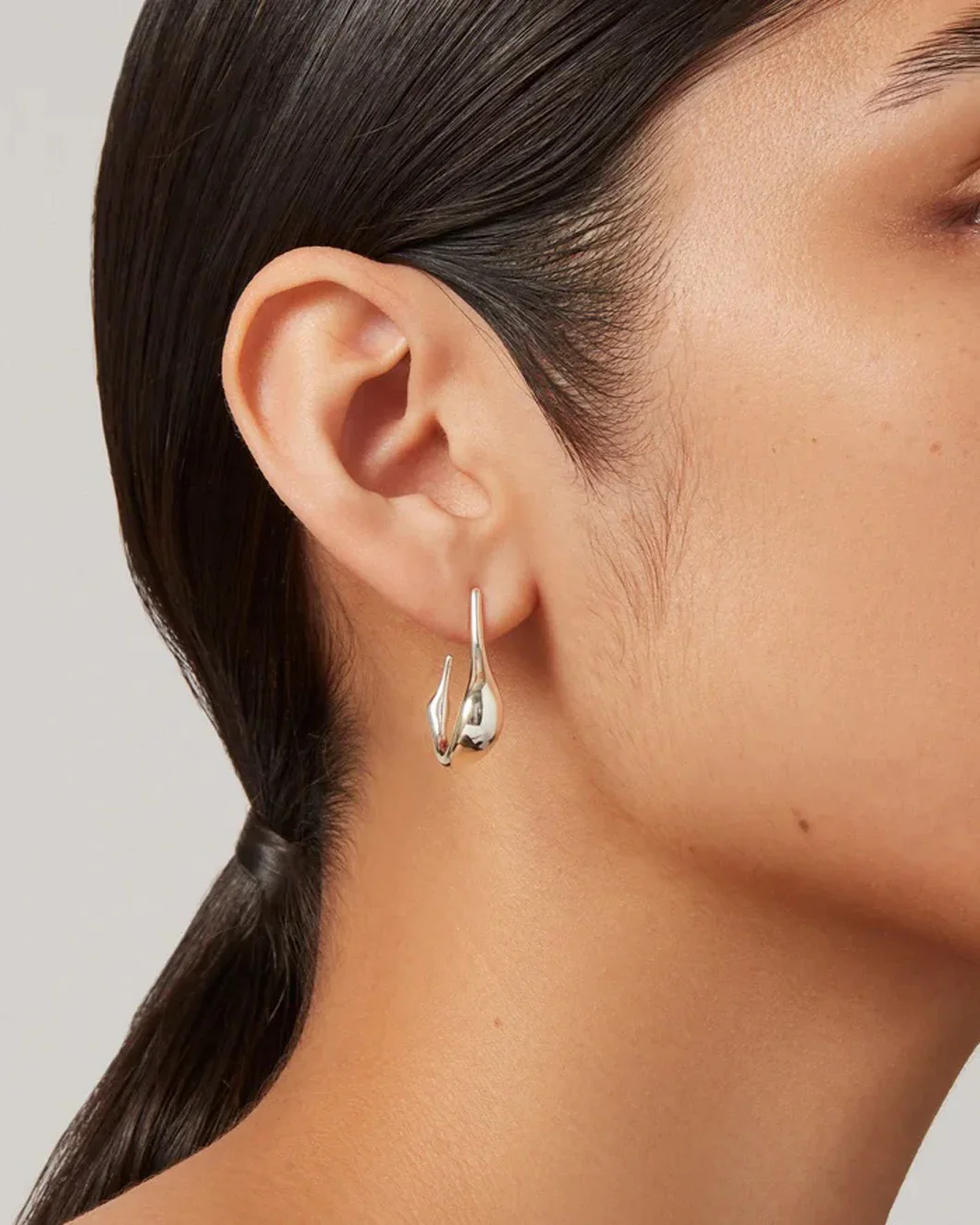 Colette Hoops Small Silver - Image 3