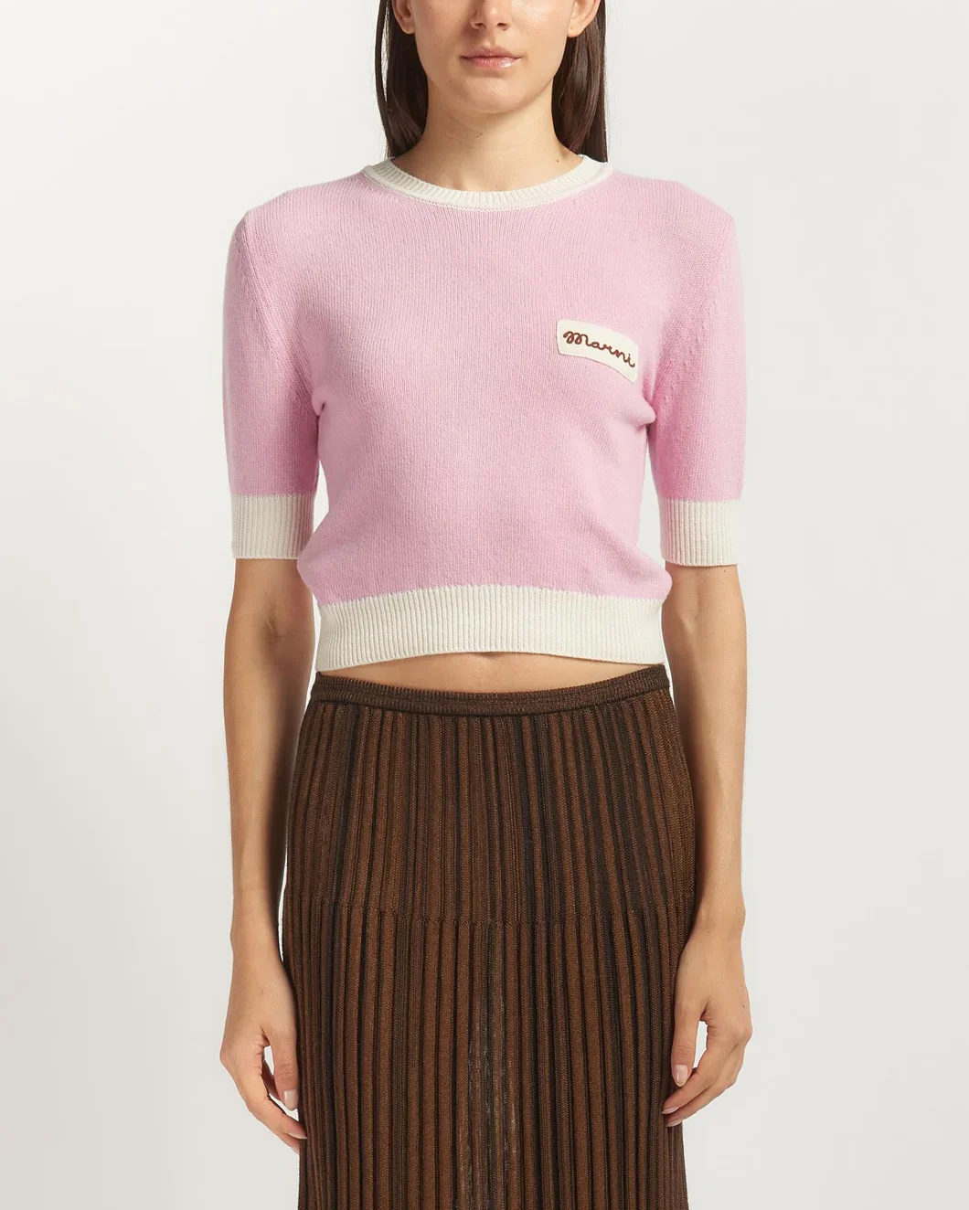 Contrast Roundneck Sweater - Image 2