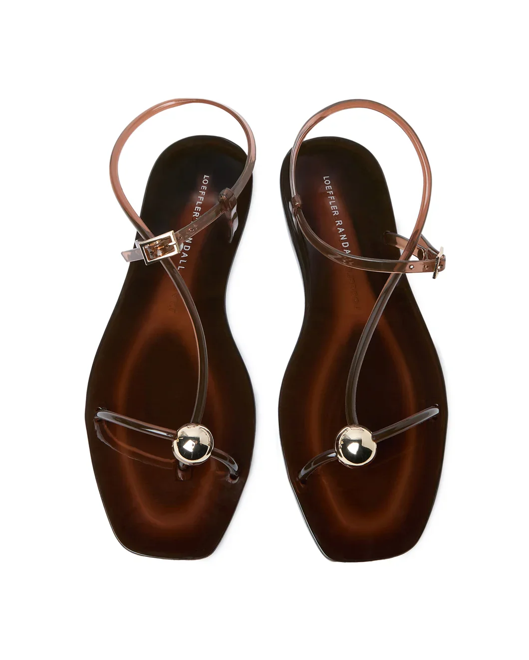 Dana Brown Strappy Jelly Sandal - Image 2