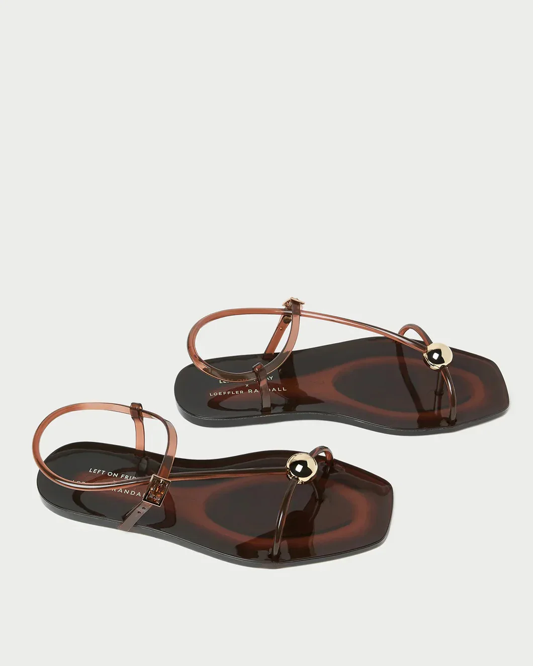 Dana Brown Strappy Jelly Sandal - Image 3