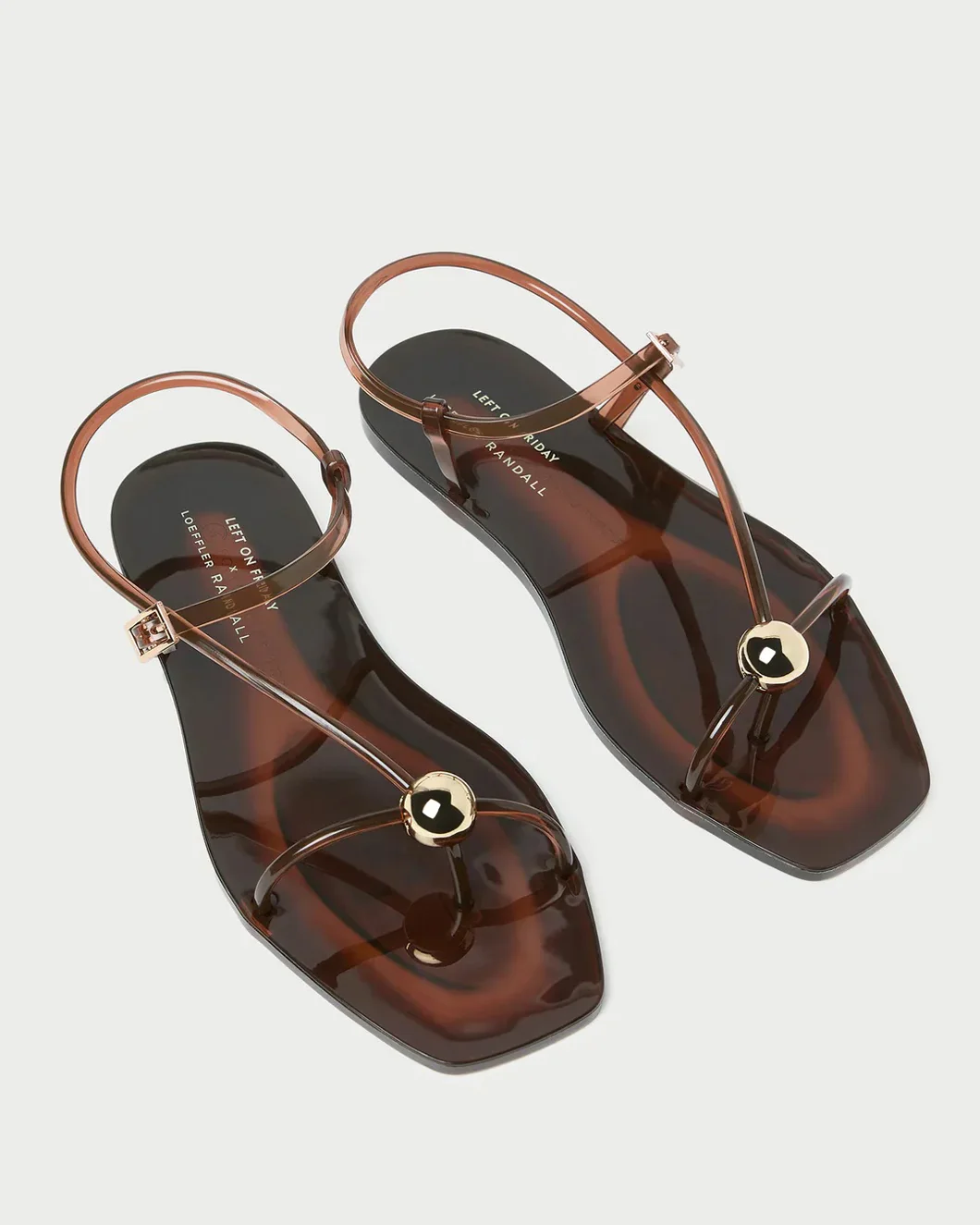 Dana Brown Strappy Jelly Sandal - Image 4