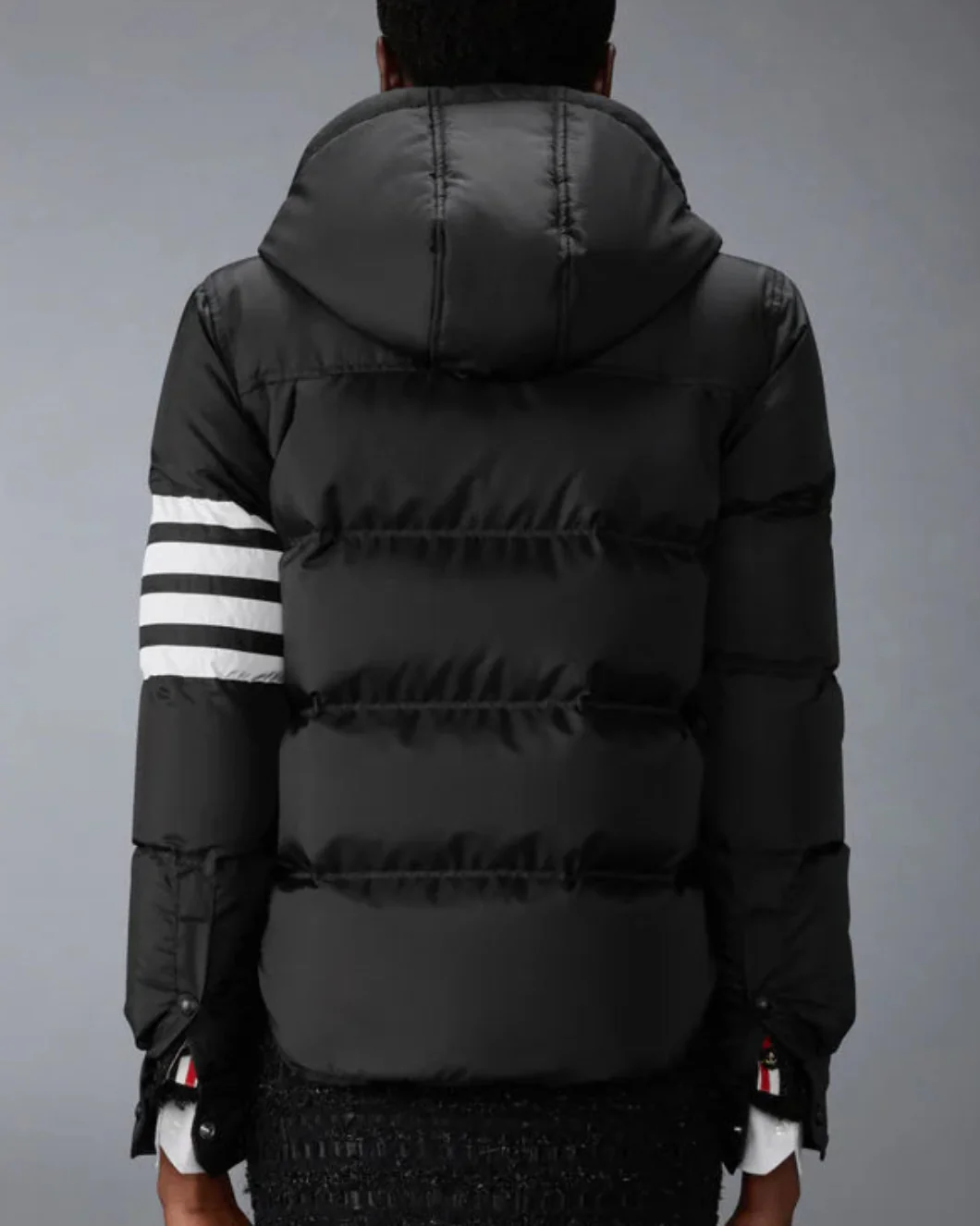 Shiny Ripstop Lightweight Down Filled 4-Bar Jacket - Image 4