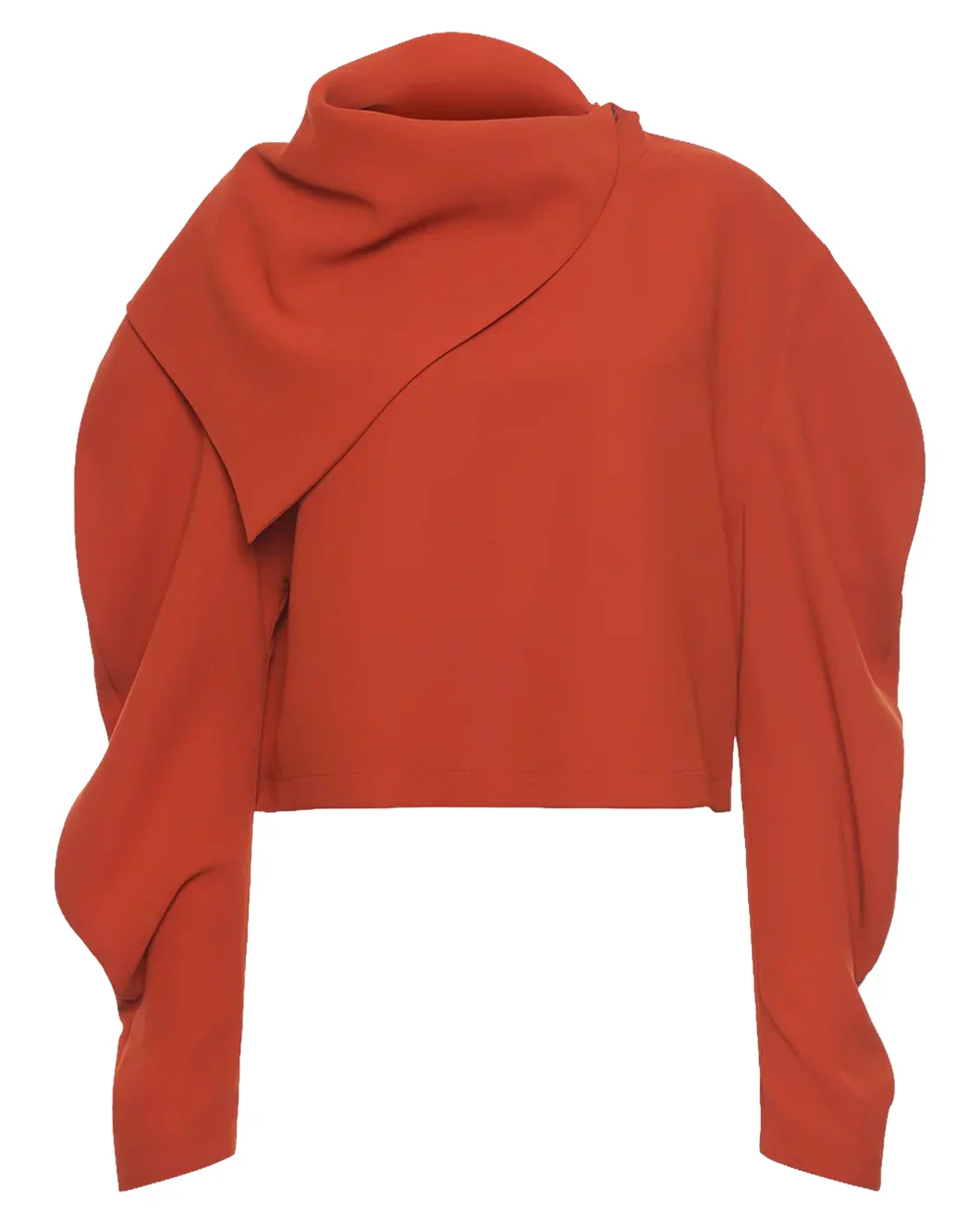 Draped Collar Top