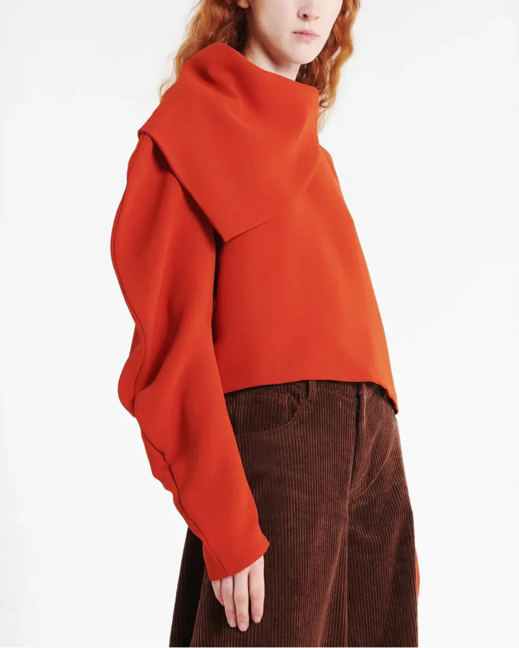 Draped Collar Top - Image 3