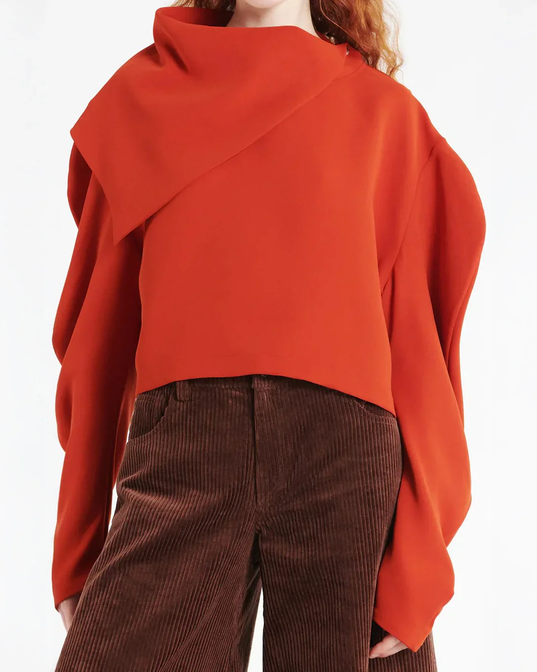 Draped Collar Top - Image 7