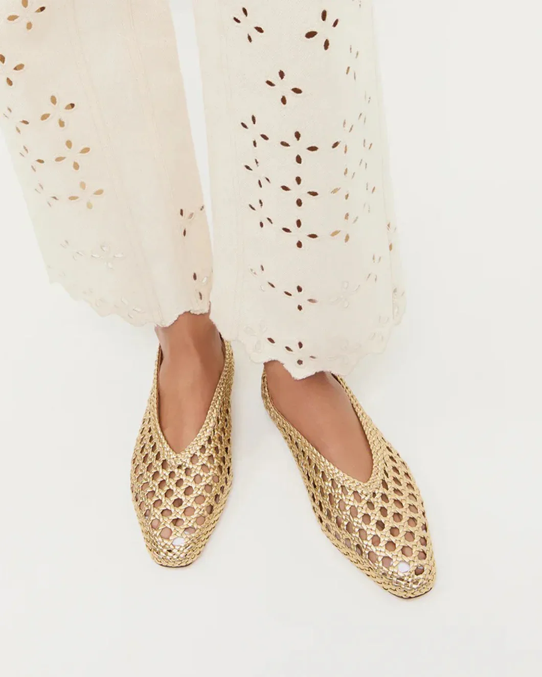 Emery Gold Ballet Flat - Image 5