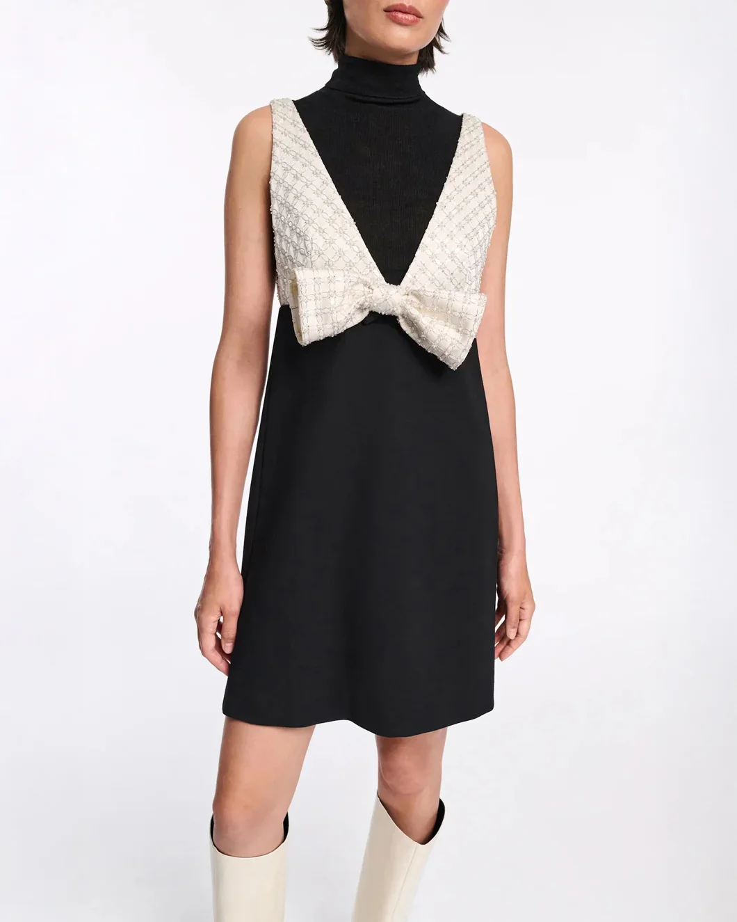 Emotional Essence Dress Black-Off White - Image 3