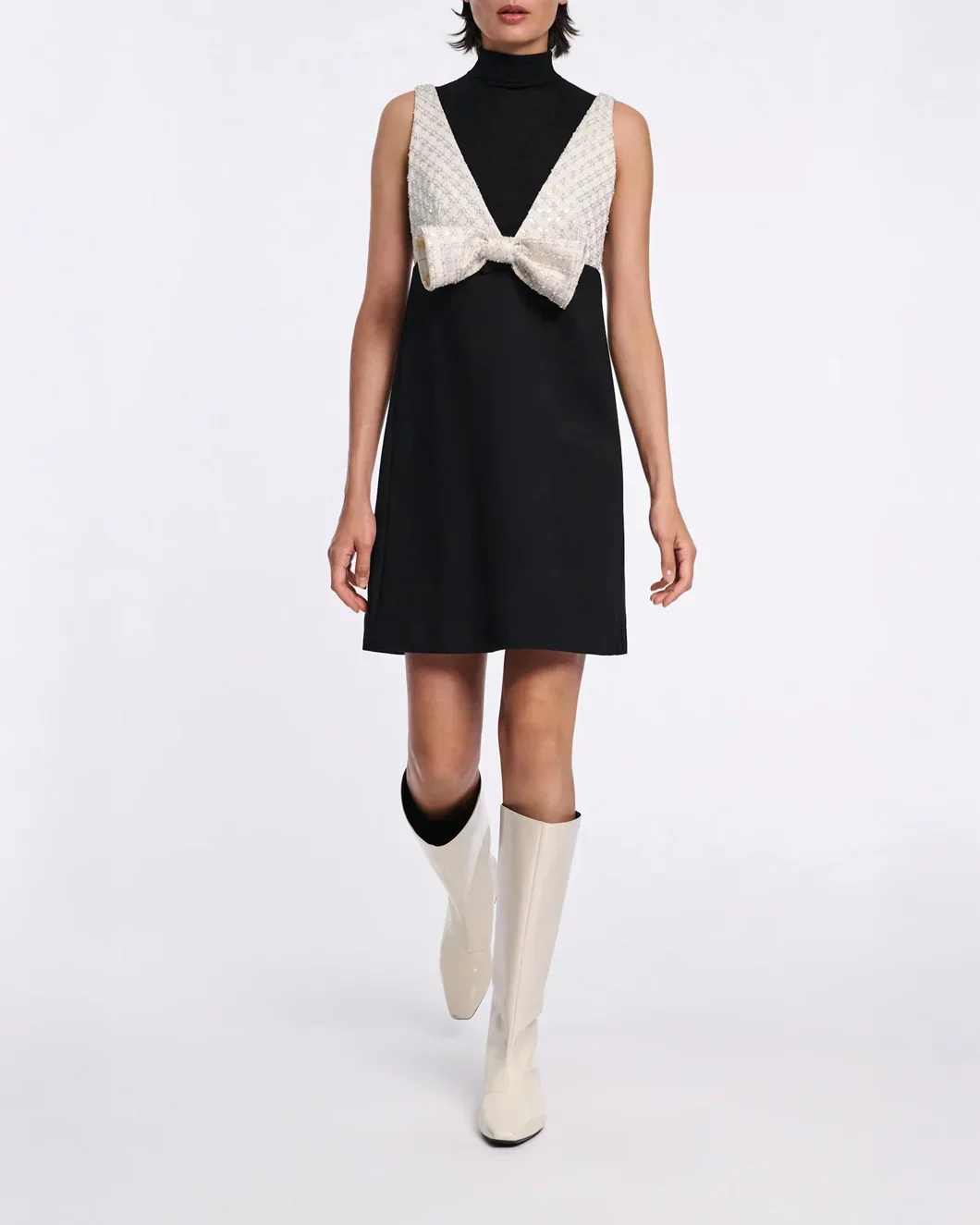 Emotional Essence Dress Black-Off White - Image 4