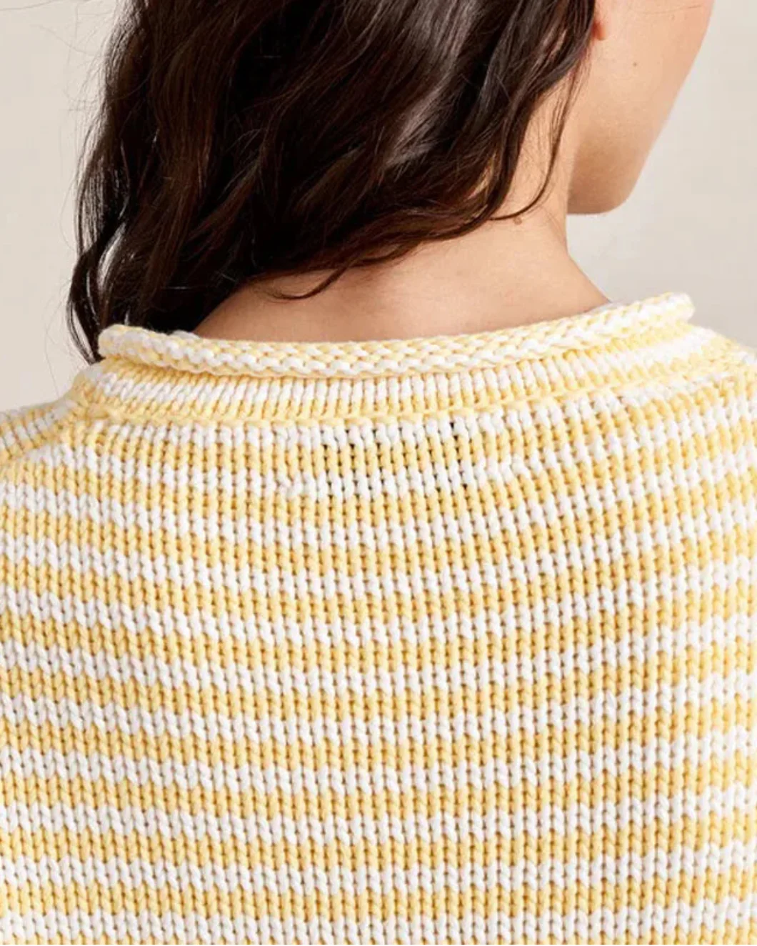 Fine Stripe Mini Marina Sweater Sunshine - Image 8