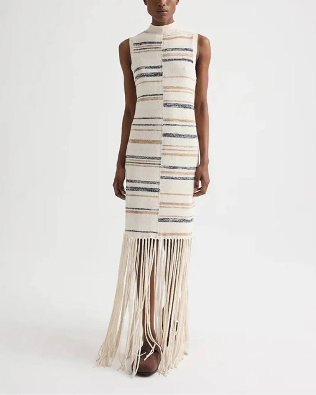Fringe Sleeveless Dress - Image 2