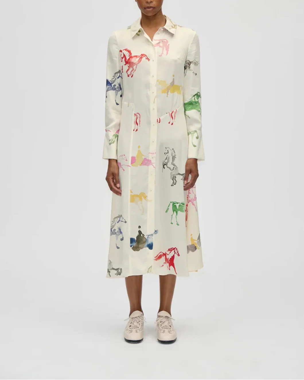 Front Placket Midi Polo Dress - Image 2