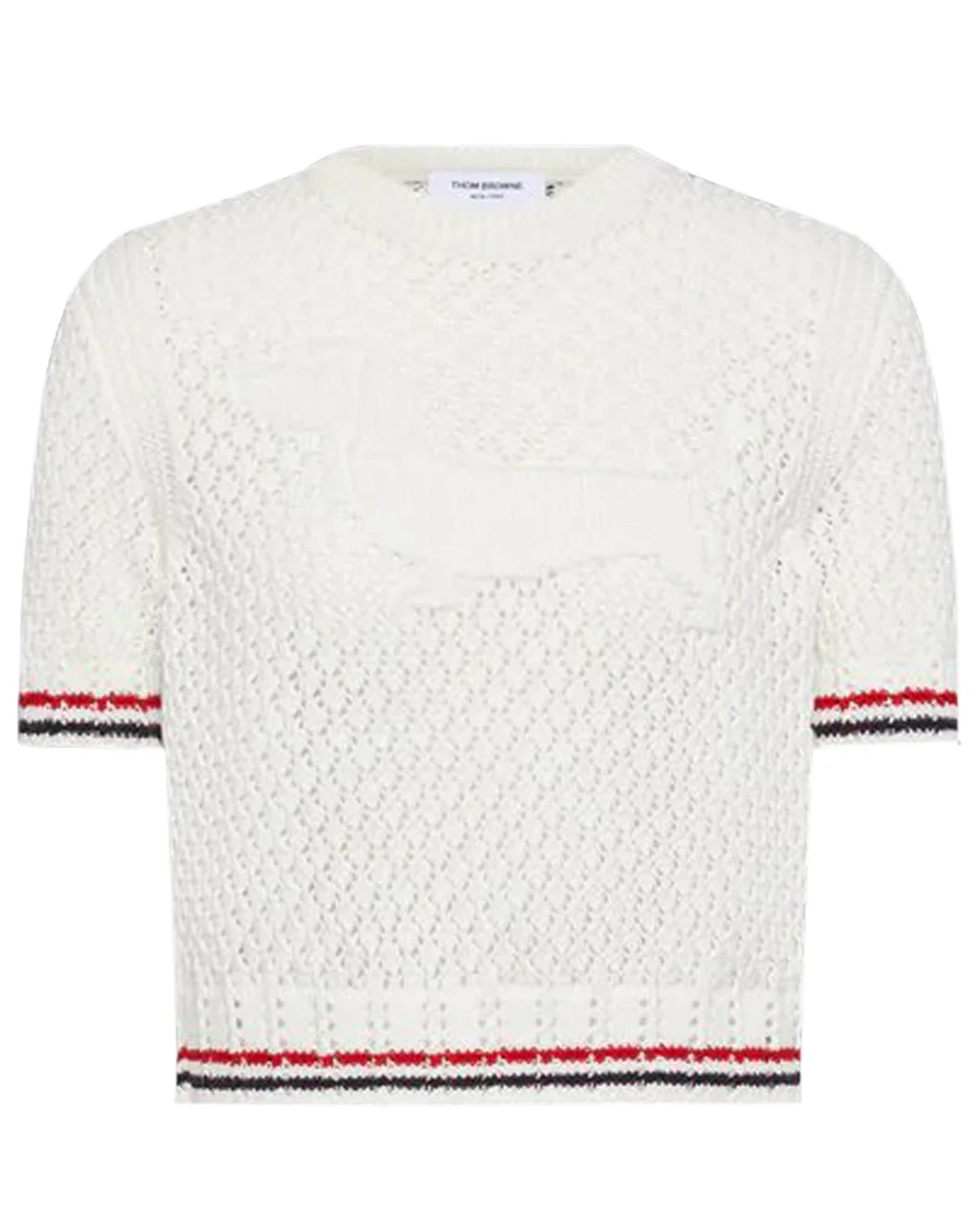 Cotton Pointelle Stitch Hector RWB Tee