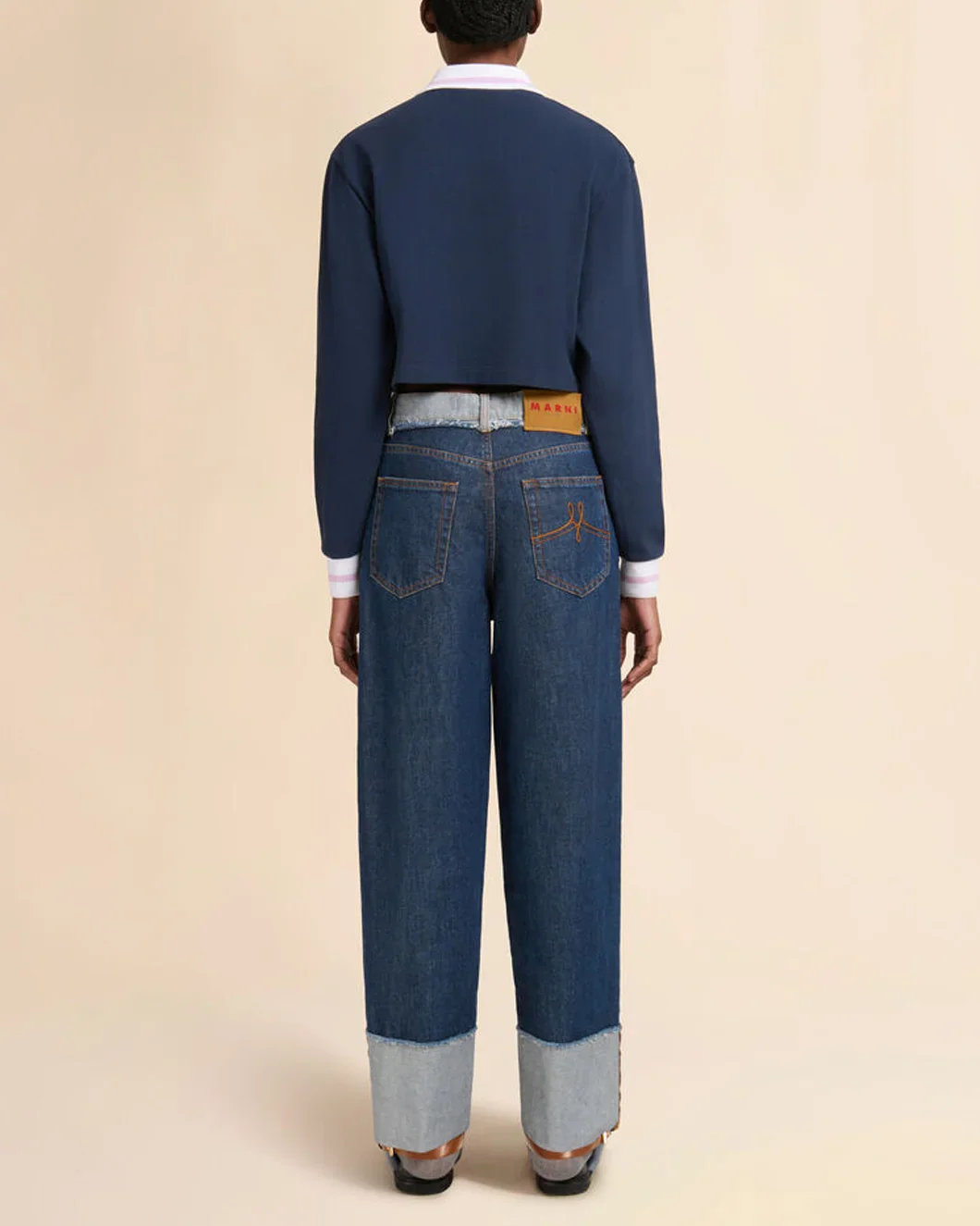 Blue Denim Inside-Out Jeans - Image 4