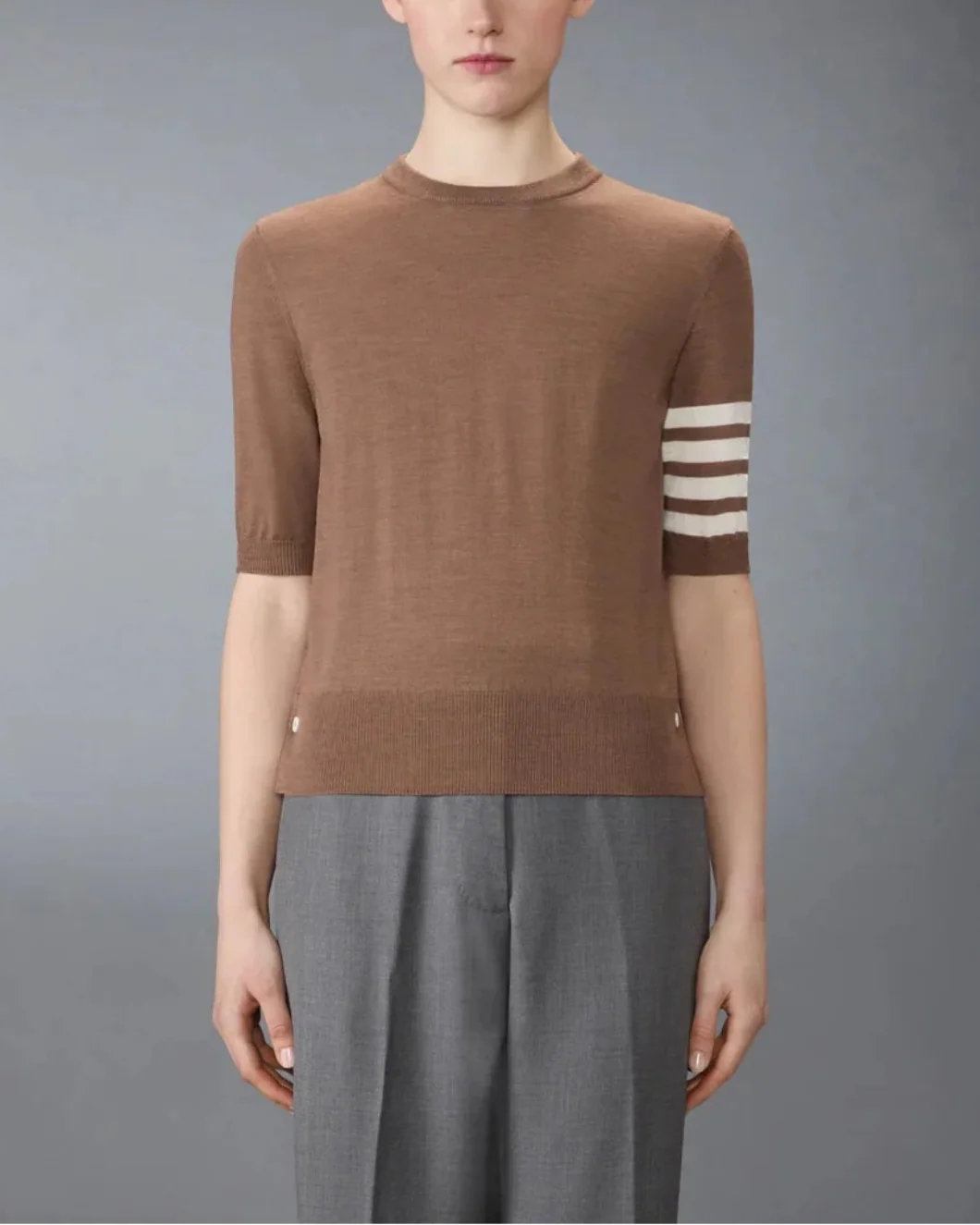 Fine Merino Wool 4-Bar Tee - Image 2