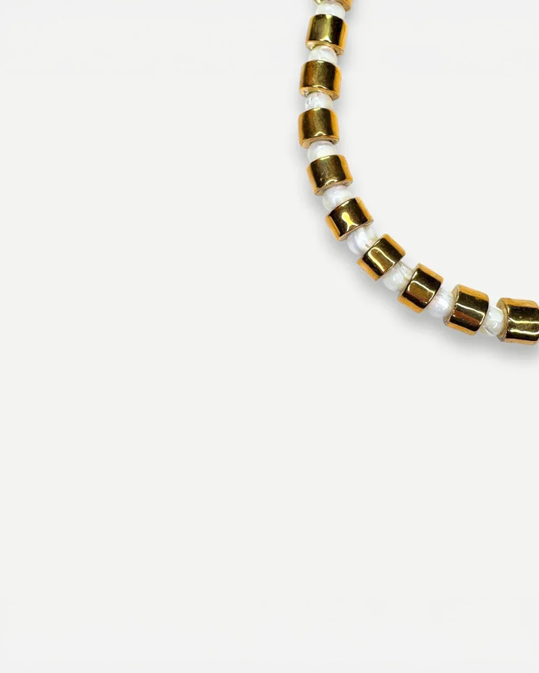 Karat & Mother of Pearl Sundry Bead Two Necklace - Image 2