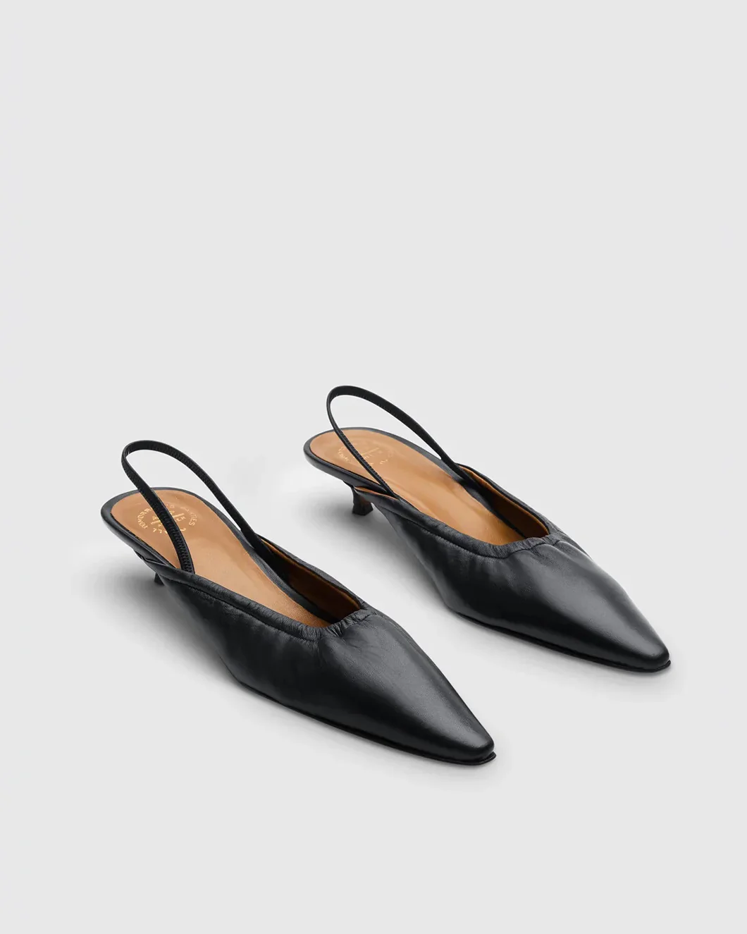 Lana Black Shiny Nappa Slingbacks - Image 2