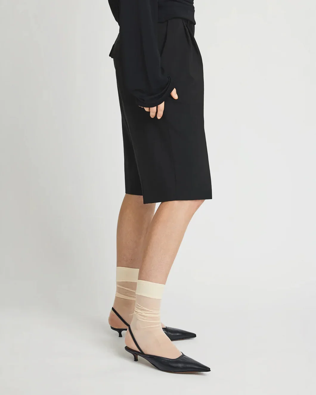 Lana Black Shiny Nappa Slingbacks - Image 5