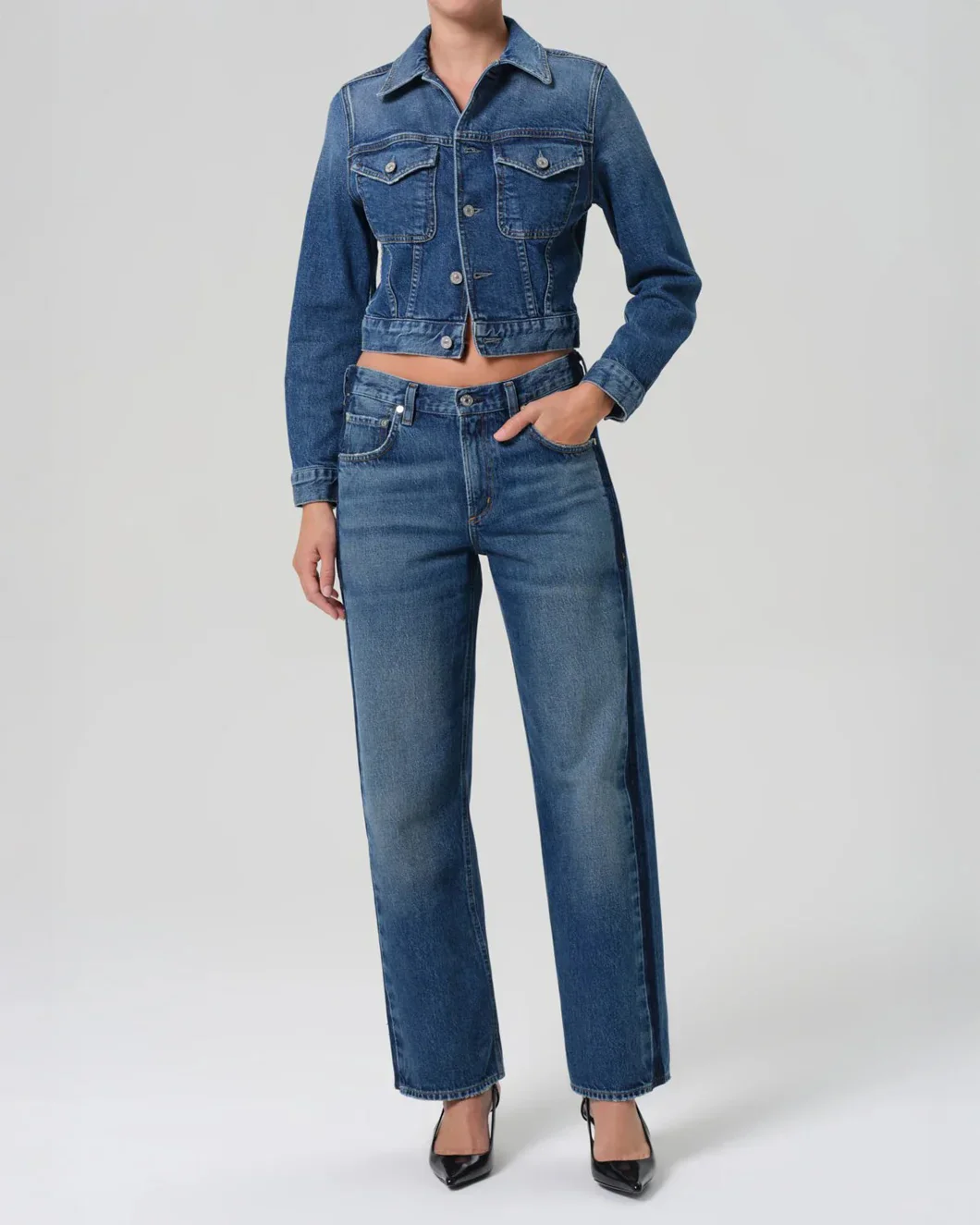 Lindz Easy Straight Tuxedo Stripe - Image 2