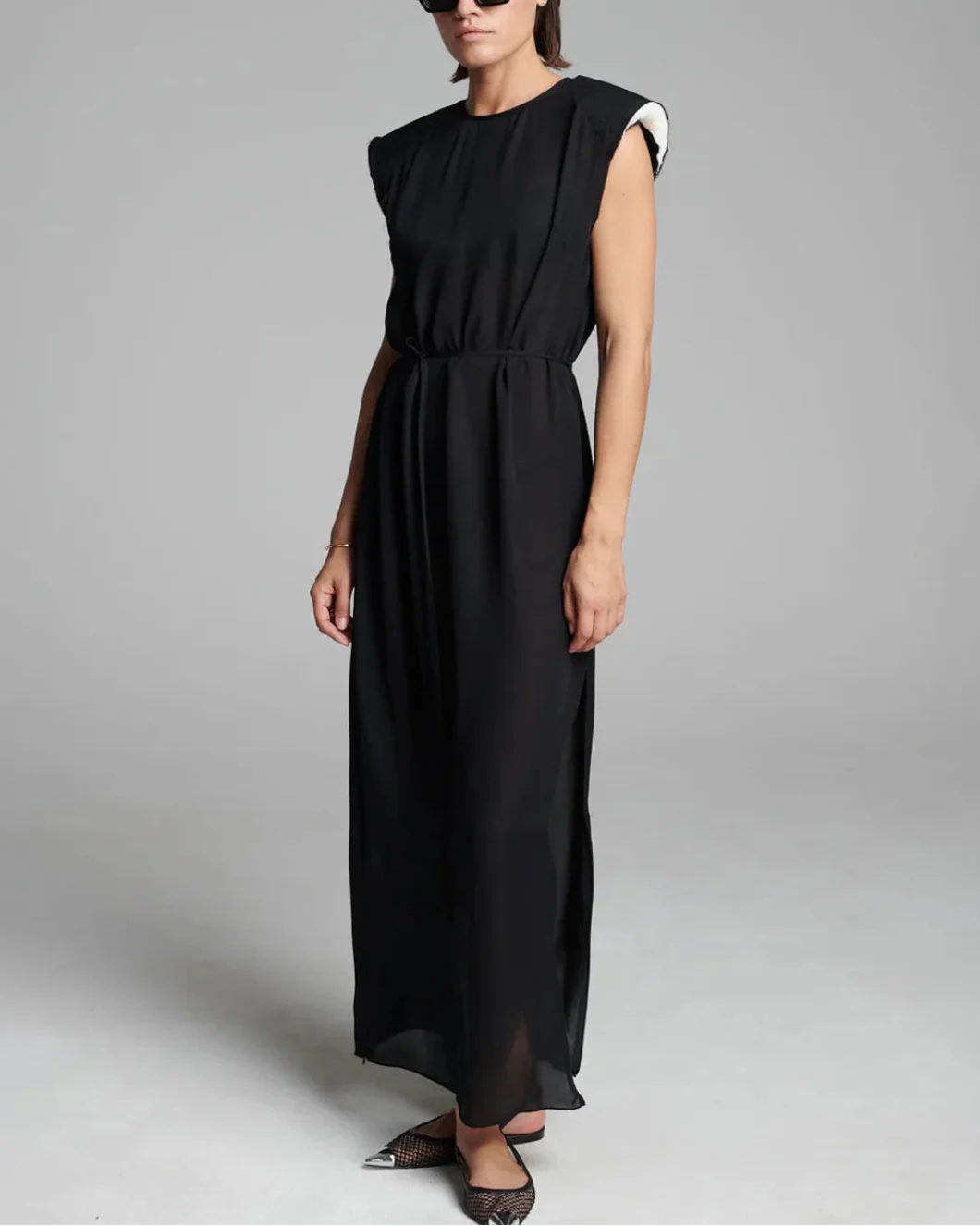 Long Silk Georgette Dress - Image 4