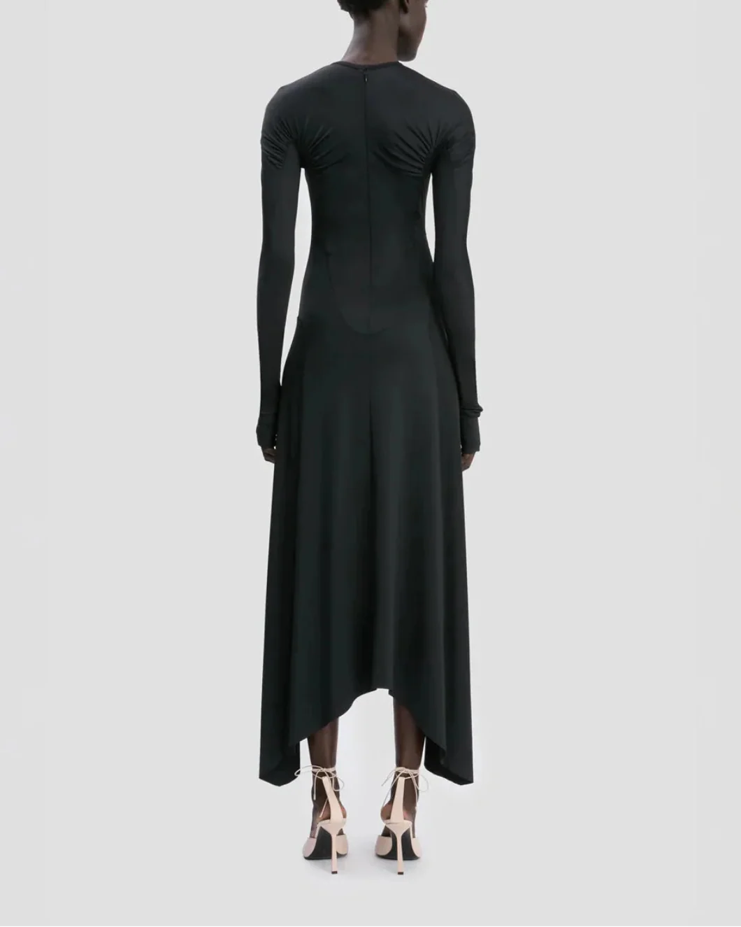 Long Sleeve Midi Dress Black - Image 4