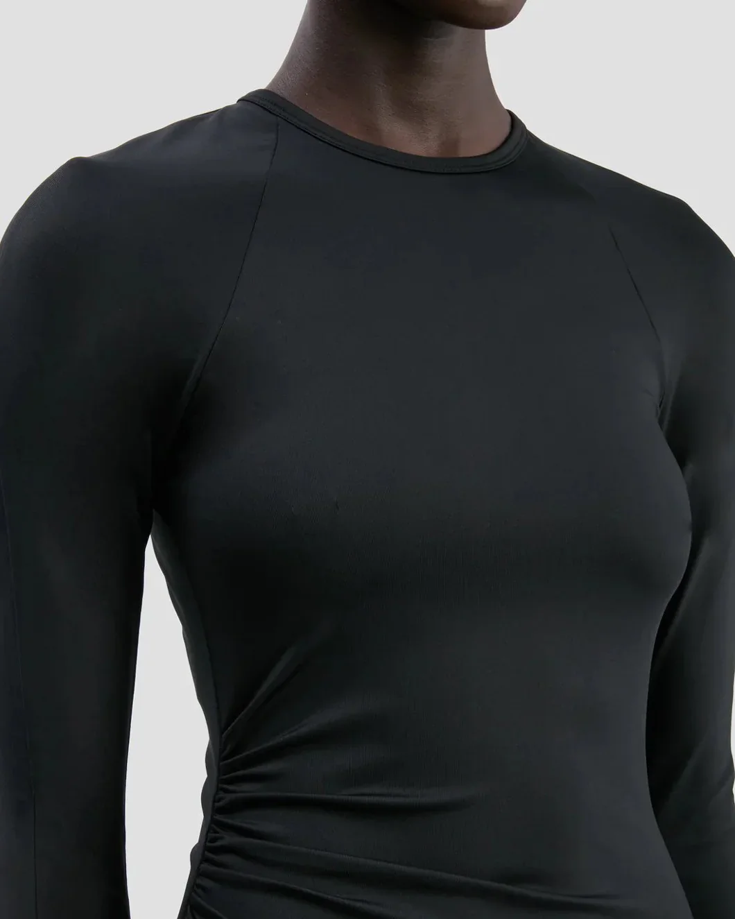 Long Sleeve Midi Dress Black - Image 5