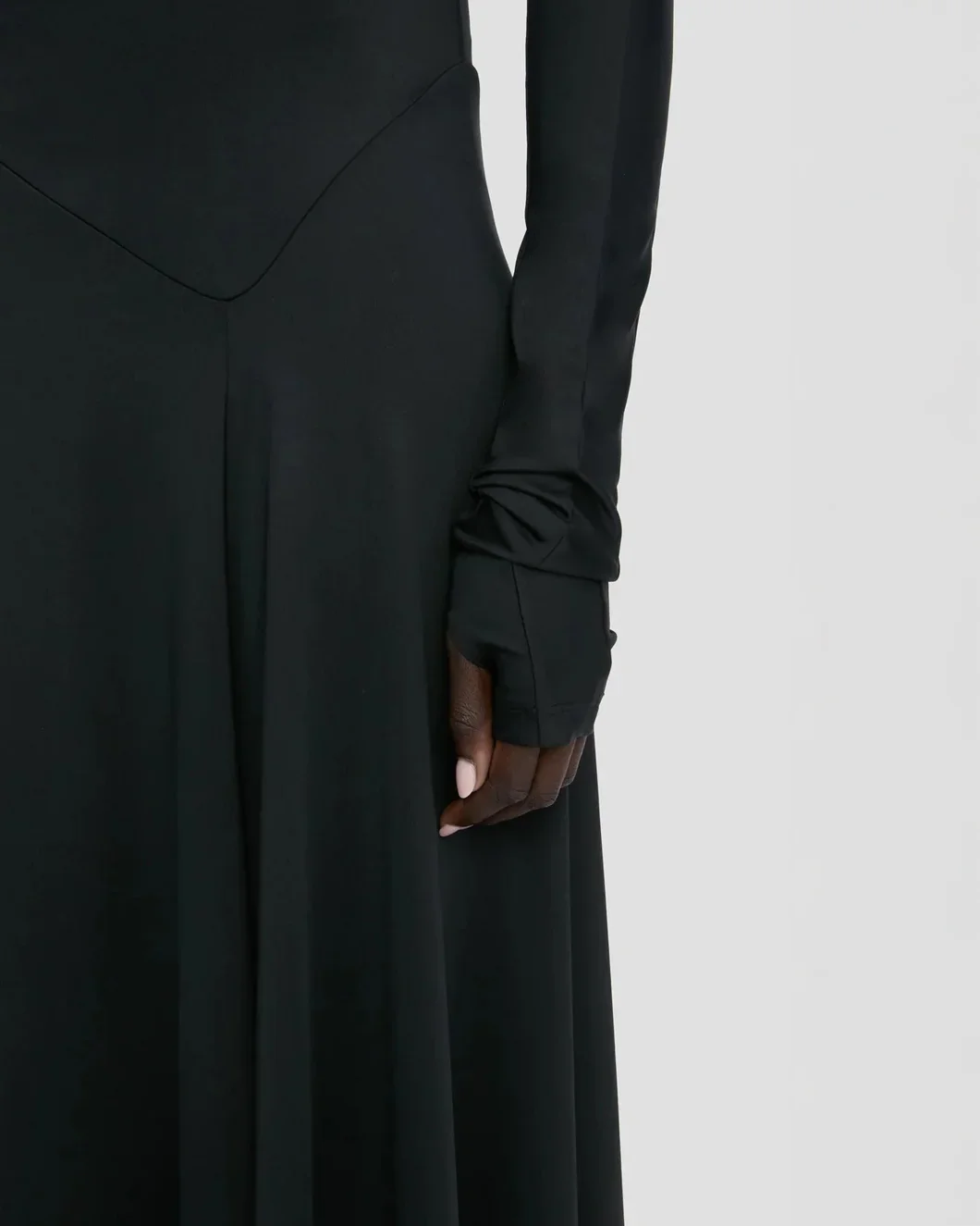 Long Sleeve Midi Dress Black - Image 6