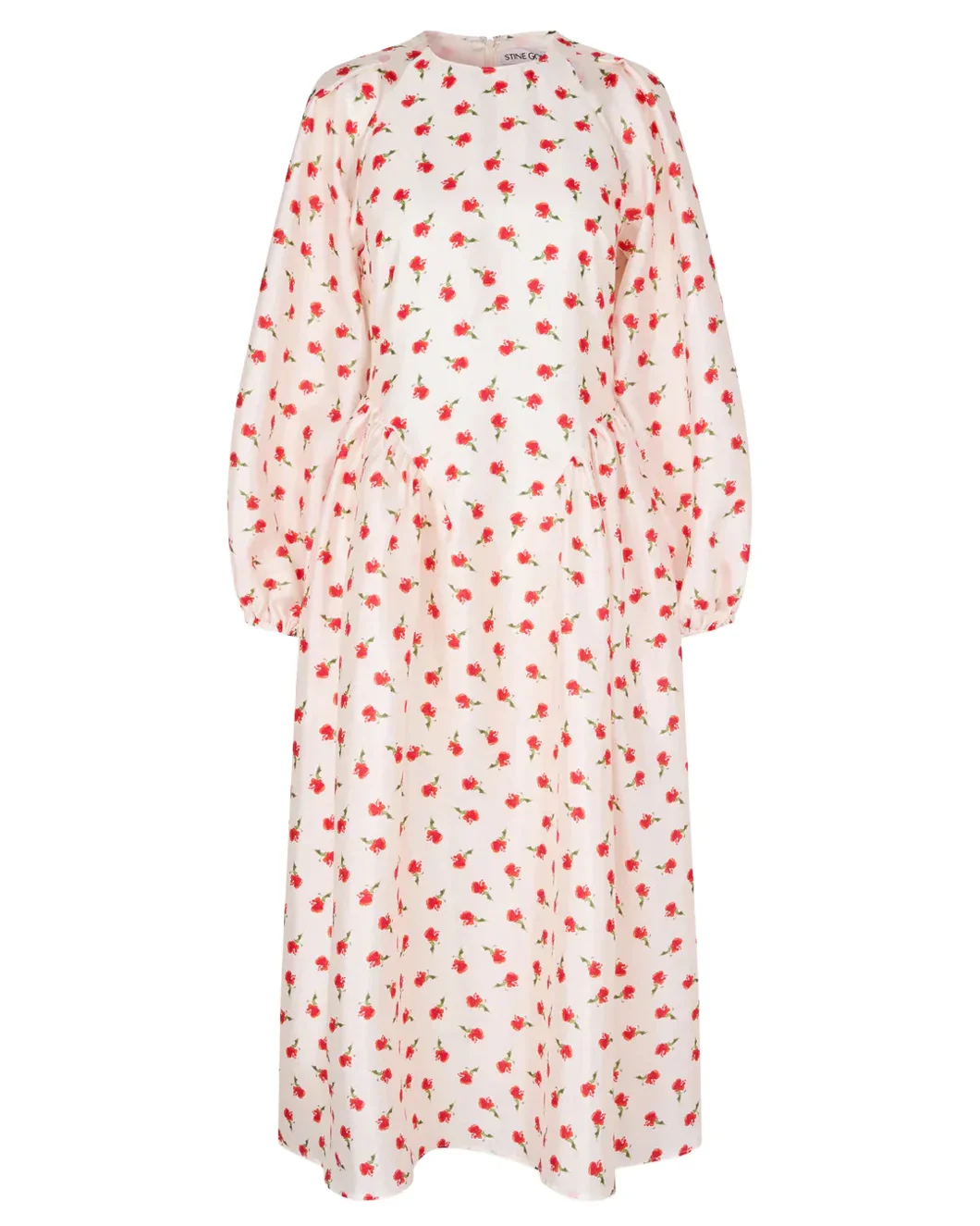 Long Sleeve Voluminous Dress Ditzy Petunia