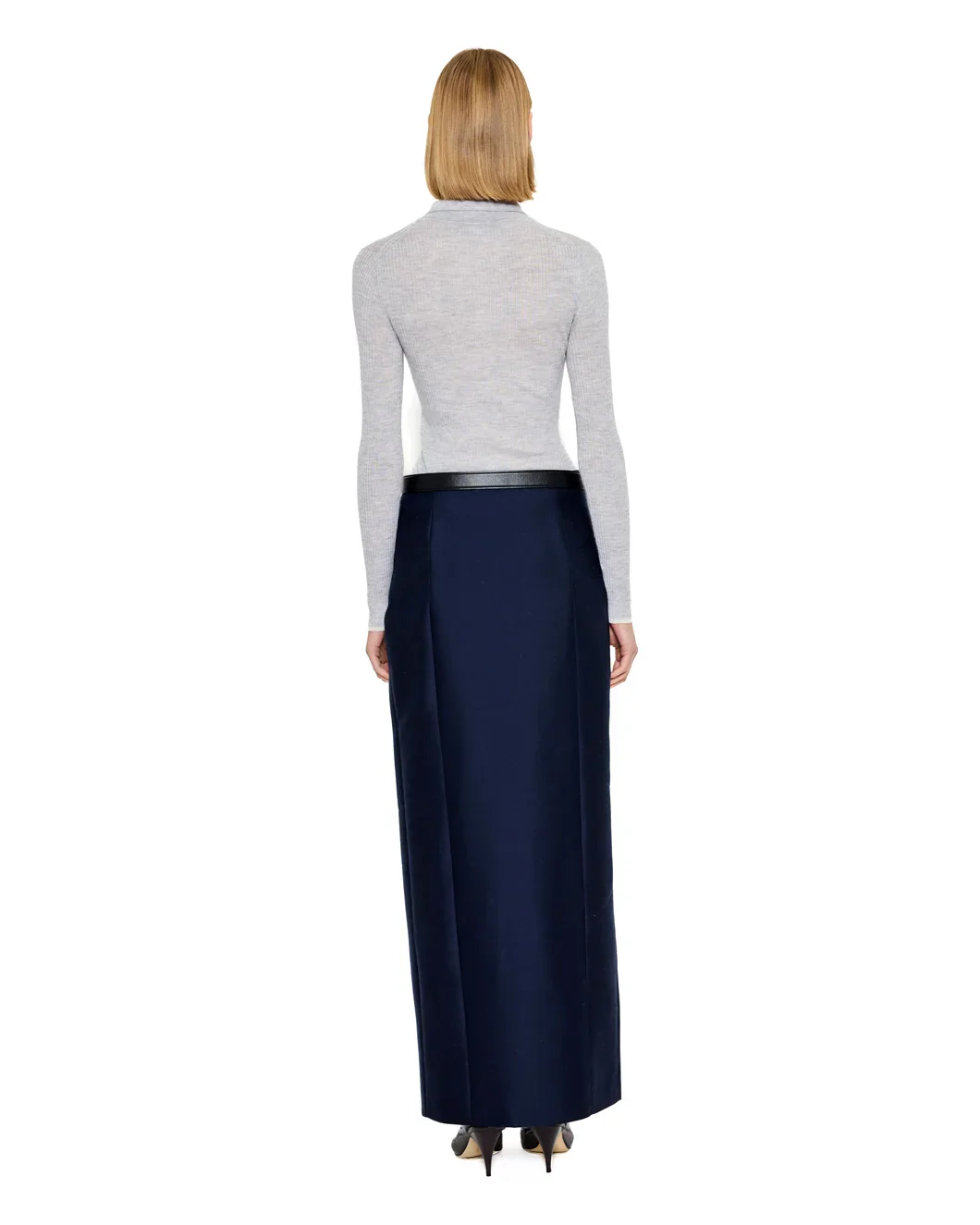Maja Ribbed Organic Cashmere Polo Shirt - Image 5