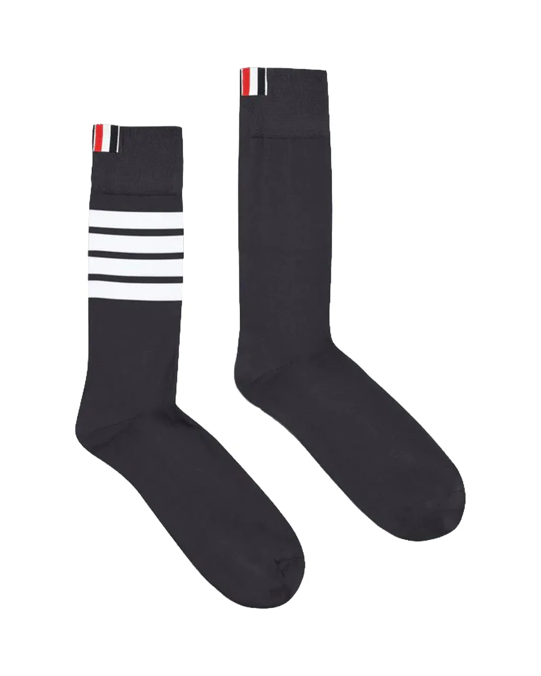 Cotton 4-Bar Mid Calf Socks