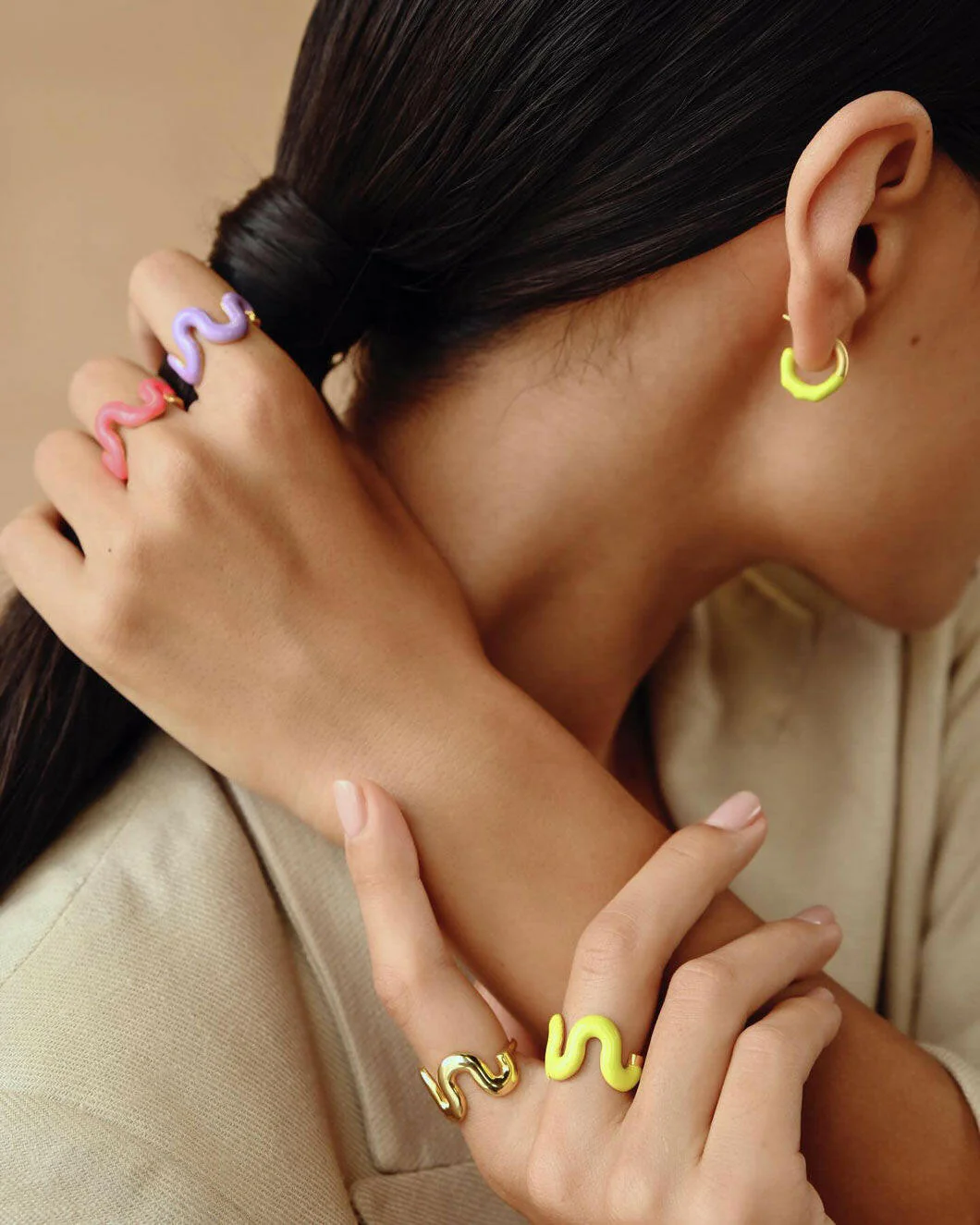 Mini Molten Hoops Yellow - Image 6
