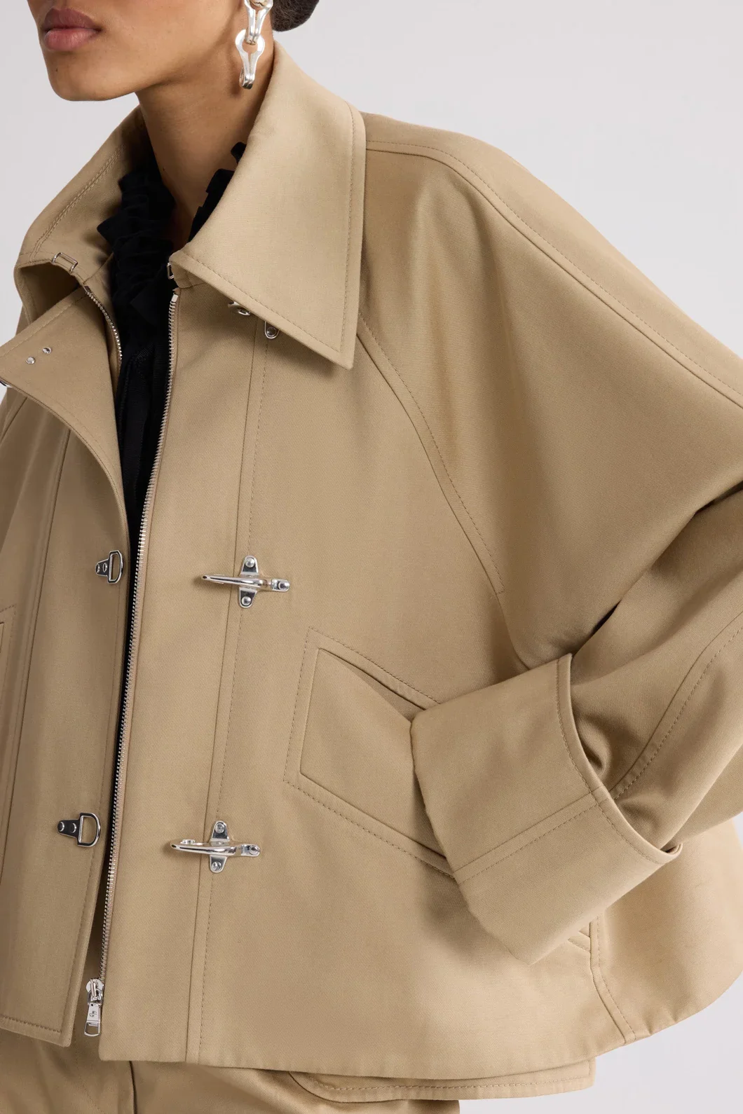 Organic Cotton Oversized Short Parka - Image 4