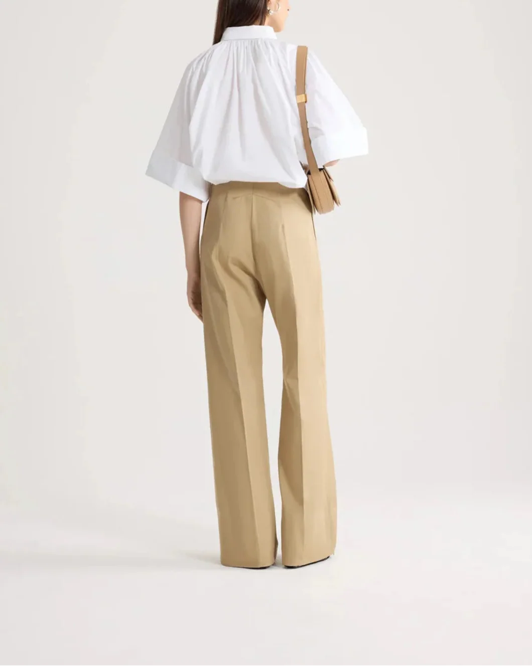 Organic Cotton Voluminous Short-Sleeved Blouse - Image 3
