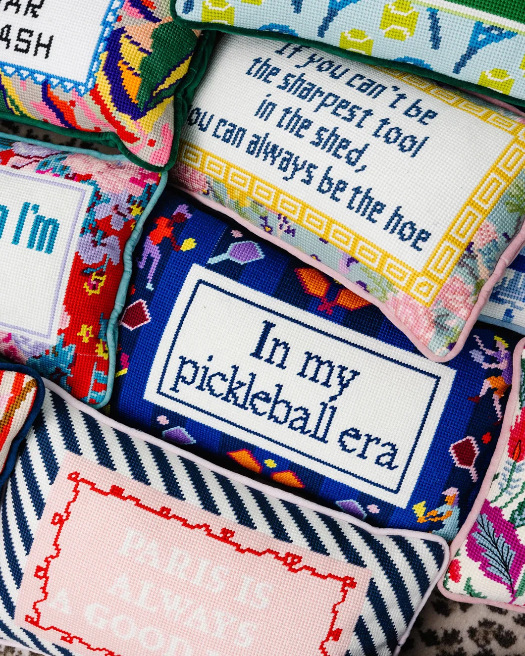 Pickleball Era Needlepoint Pillow - Image 4