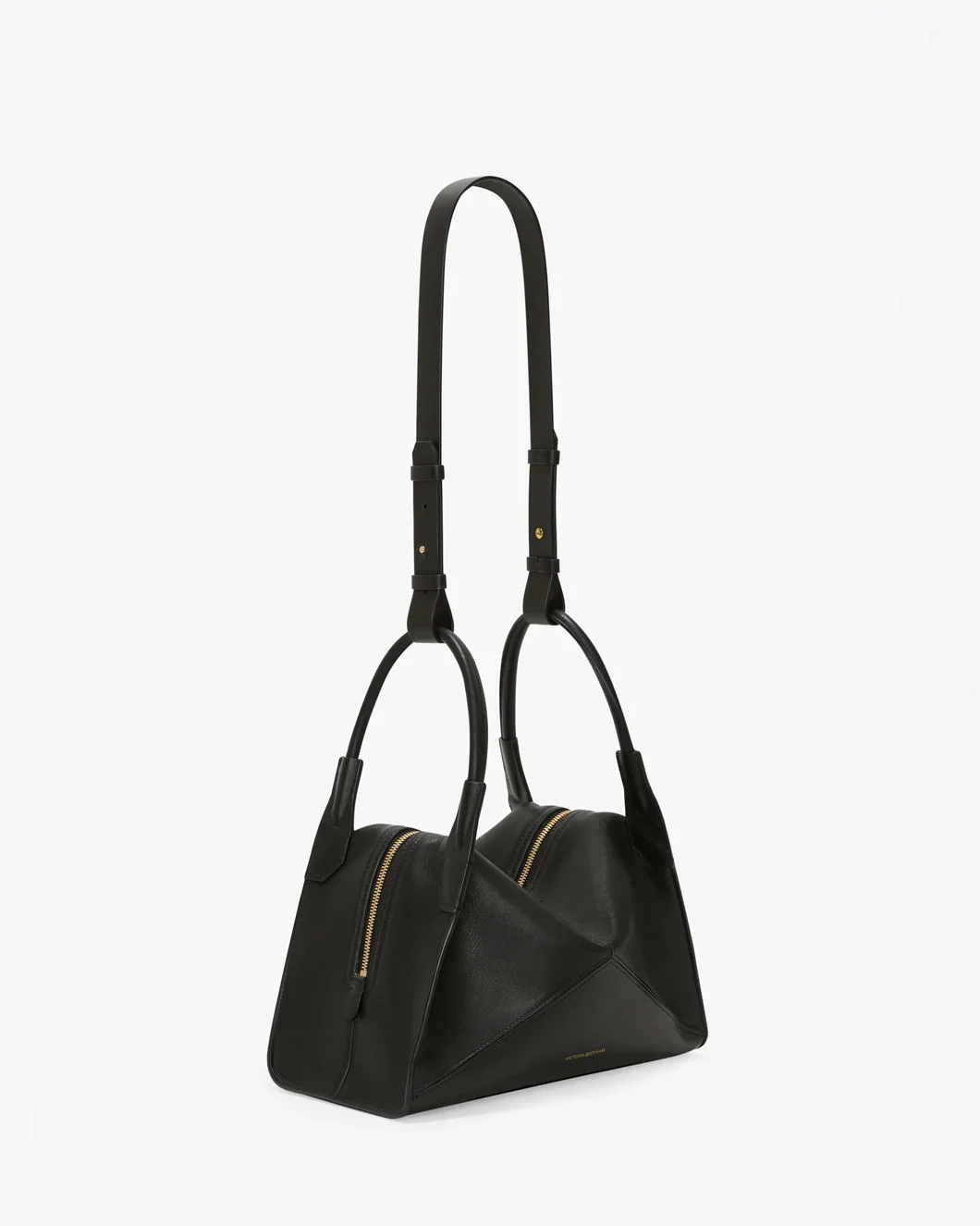 Victoria Plié Bag in Black Leather - Image 3